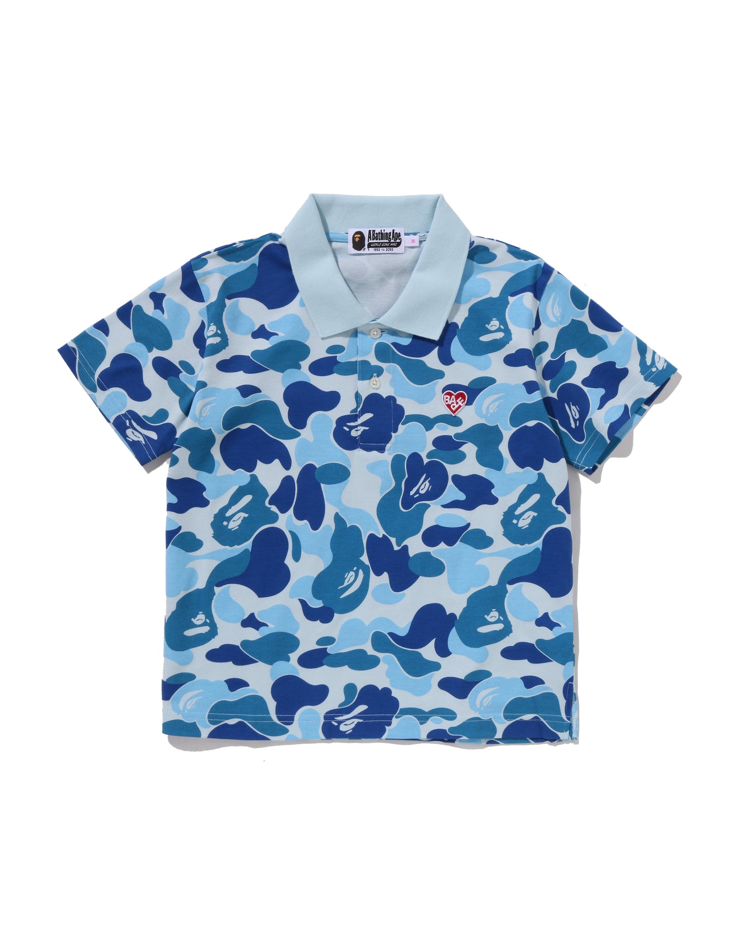 APE シャーク　カモ　ポロシャツ A BATHING APE® Abc Camo Cropped Polo Shirt | Bape official website