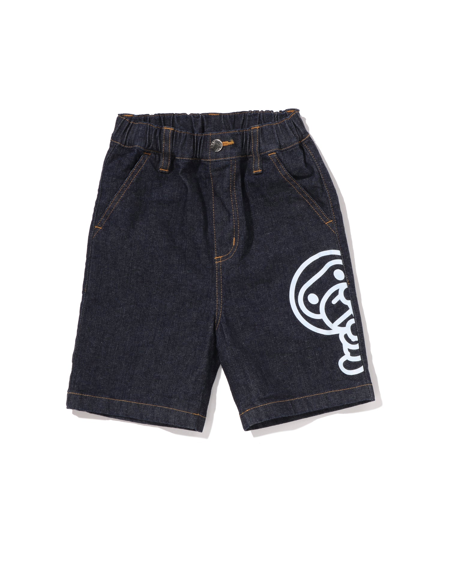 A BATHING APE® Kids Baby Milo 10 Oz Denim Shorts | Bape official