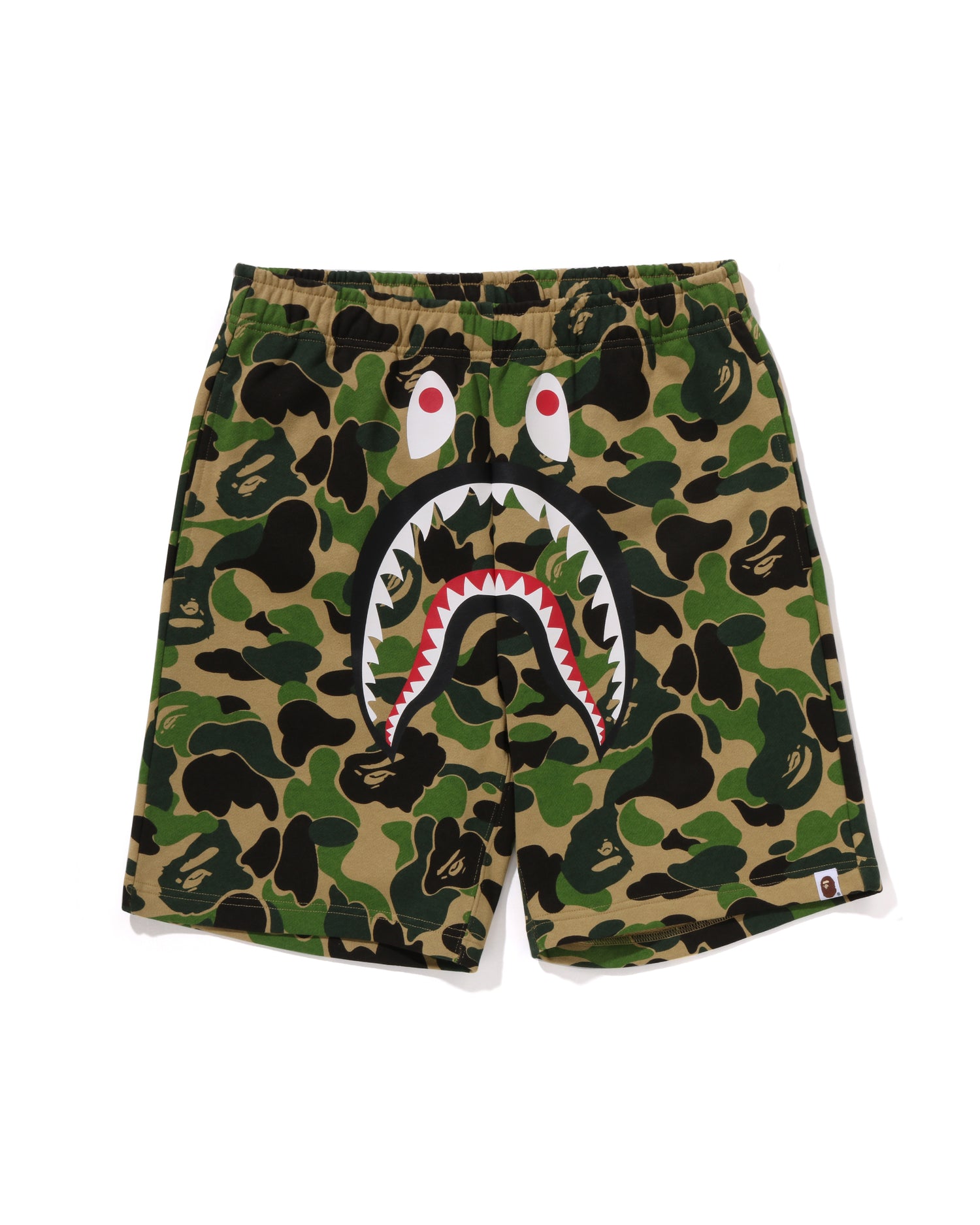 A BATHING APE® Abc Camo Shark Sweat Shorts Sitio web oficial de Bape