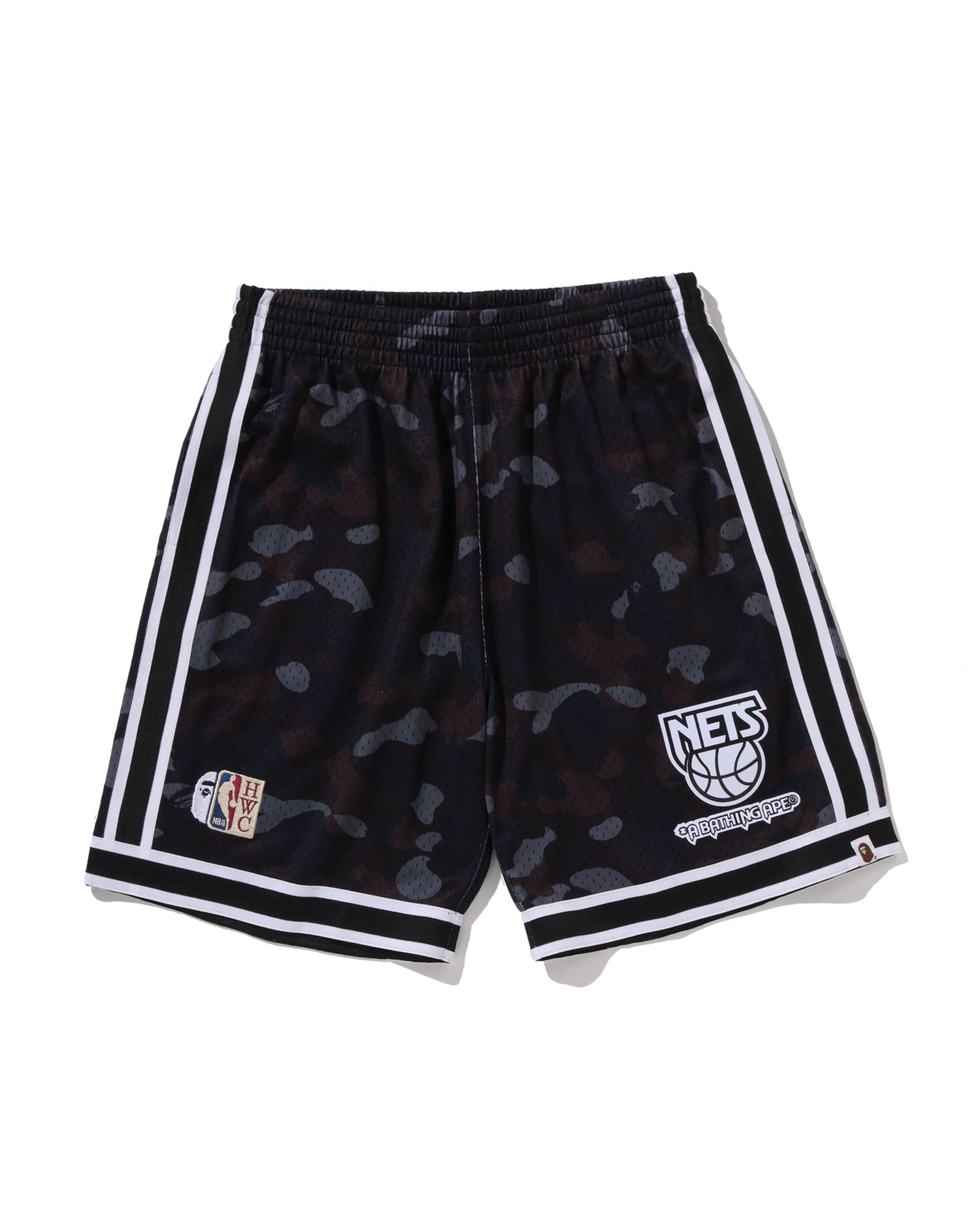 A BATHING APE® BAPE X M&N NBA - New Jersey Nets Swingman Shorts