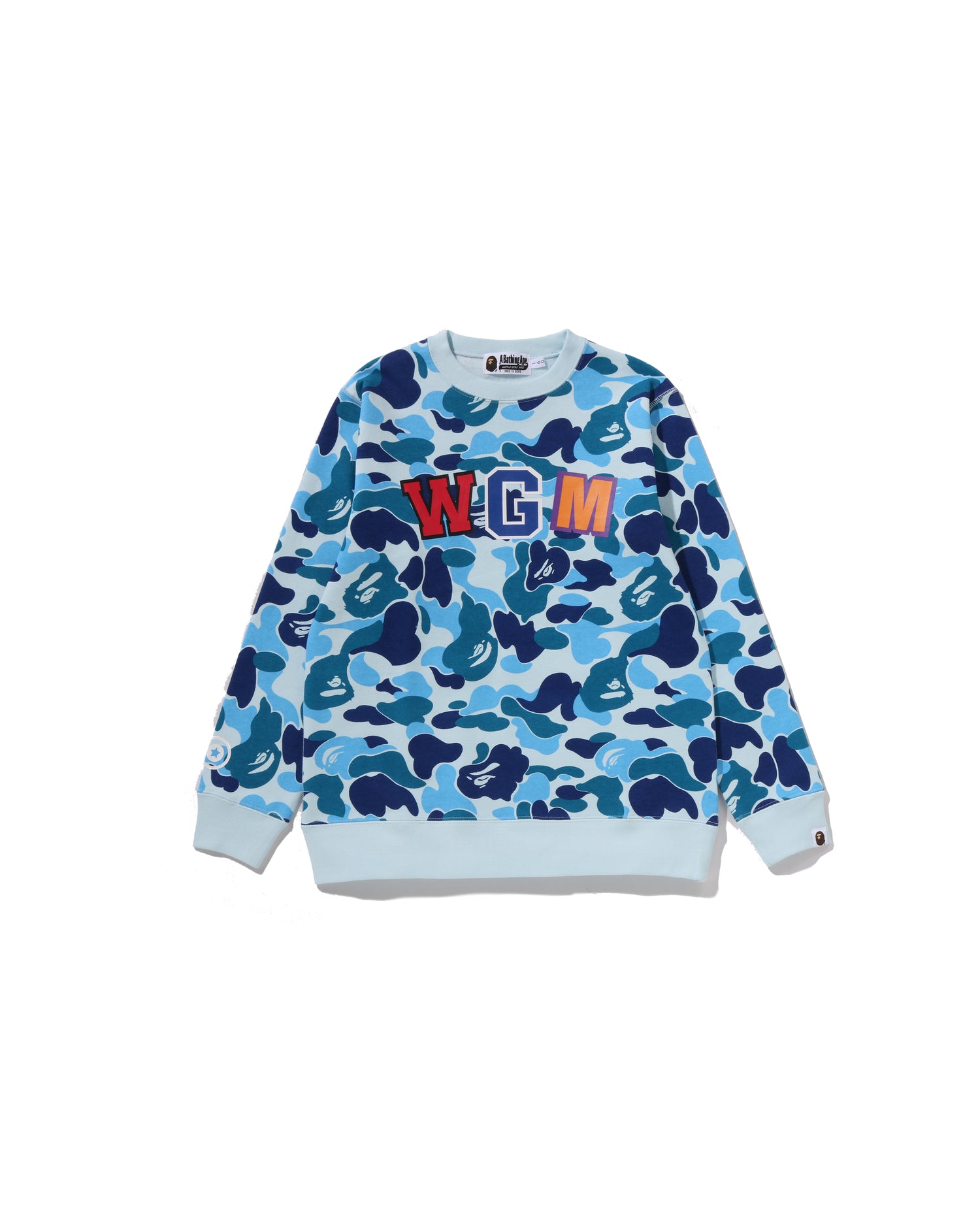 A BATHING APE® Kids Abc Camo Shark Crewneck Sweatshirt Jr