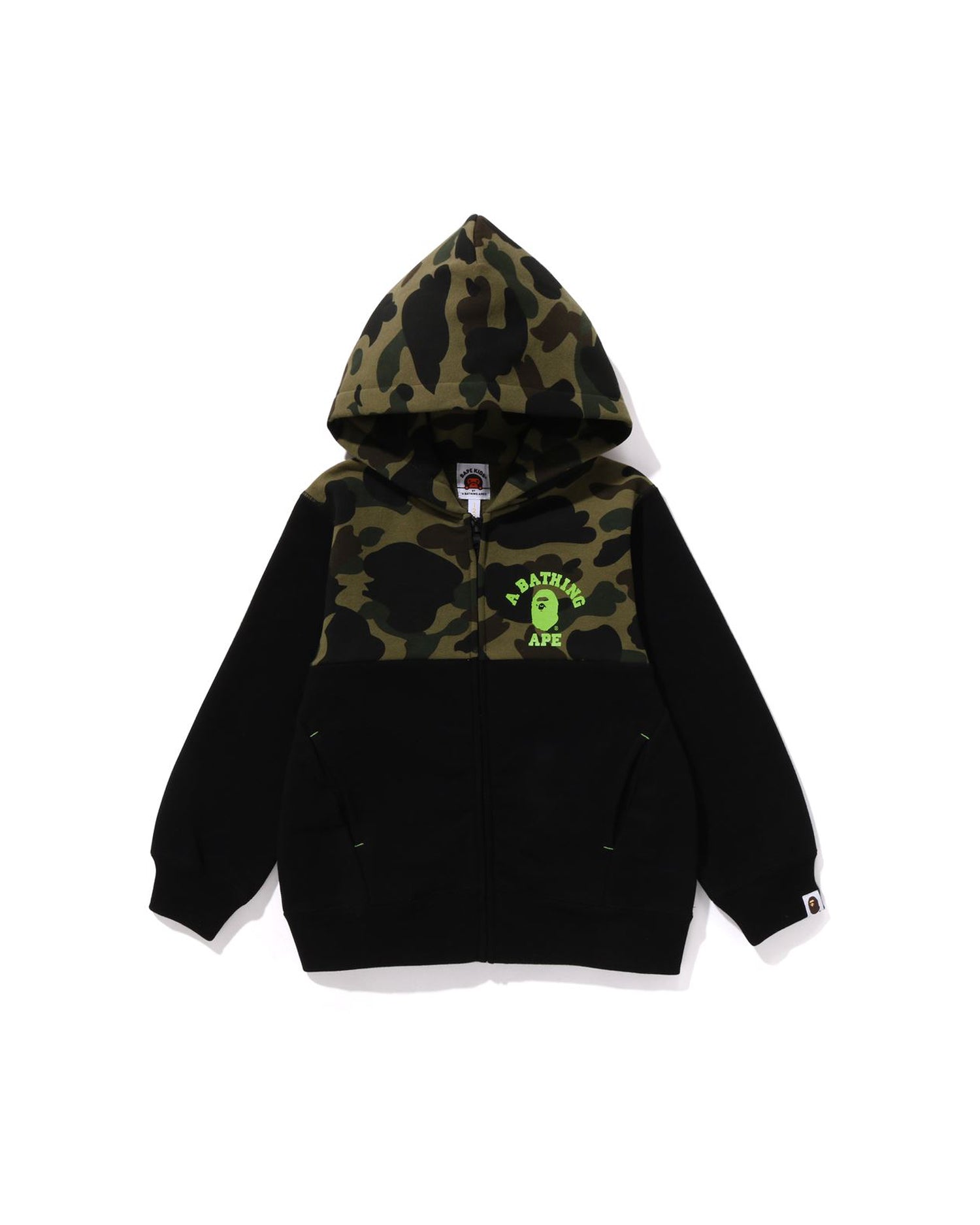 Bape Kids store Green Camo Sweatshirt