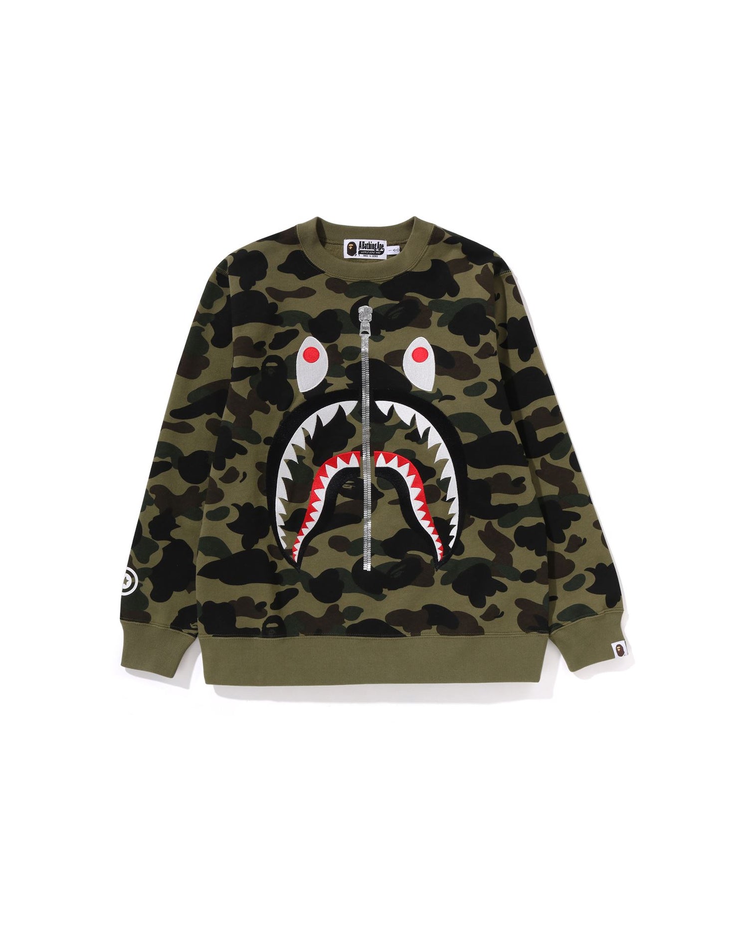 Kids 1st Camo Shark Crewneck Sweatshirt Jr