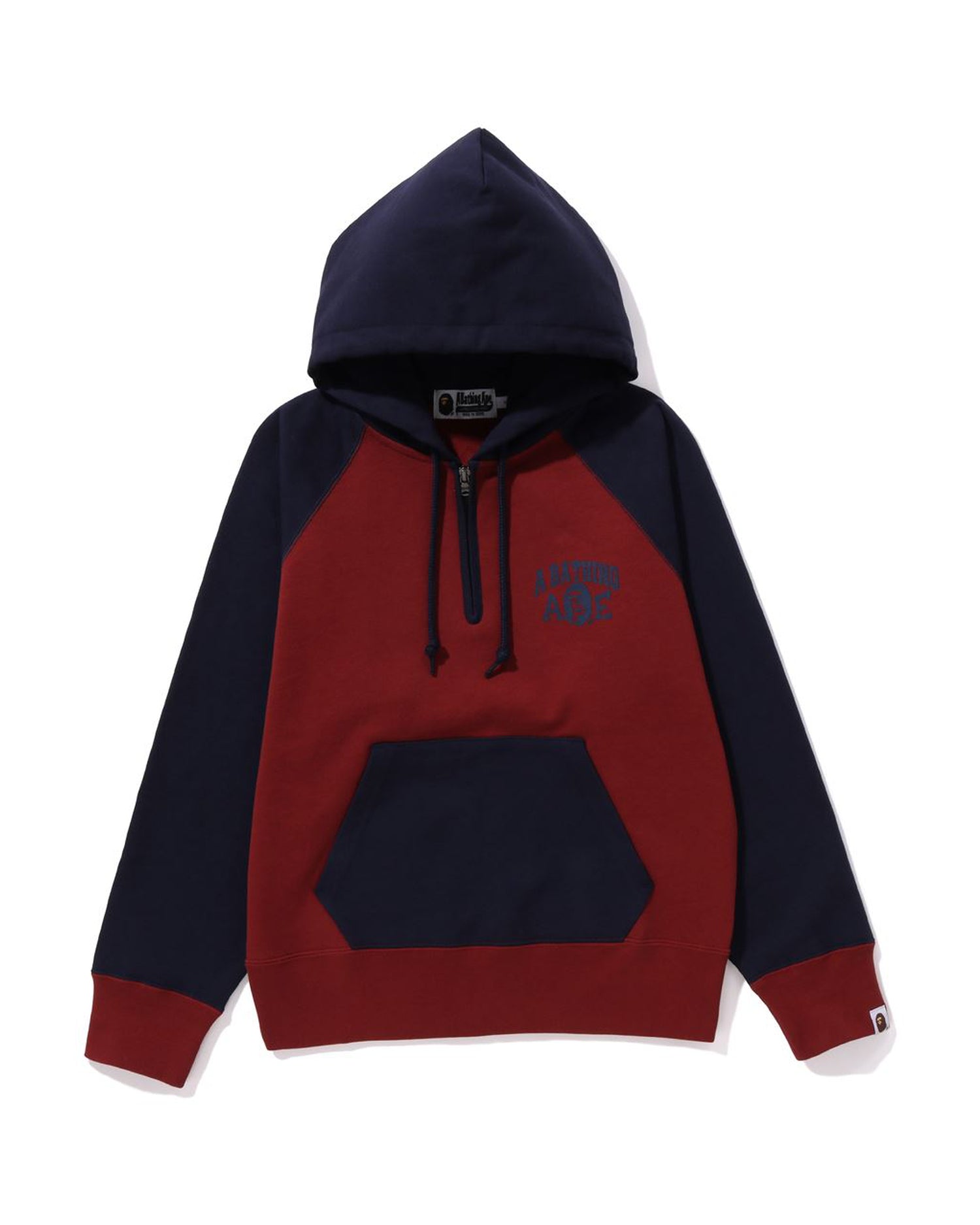 A BATHING APE A Bathing Ape Half Zip Pullover Hoodie Bape official website INT.BAPE.COM