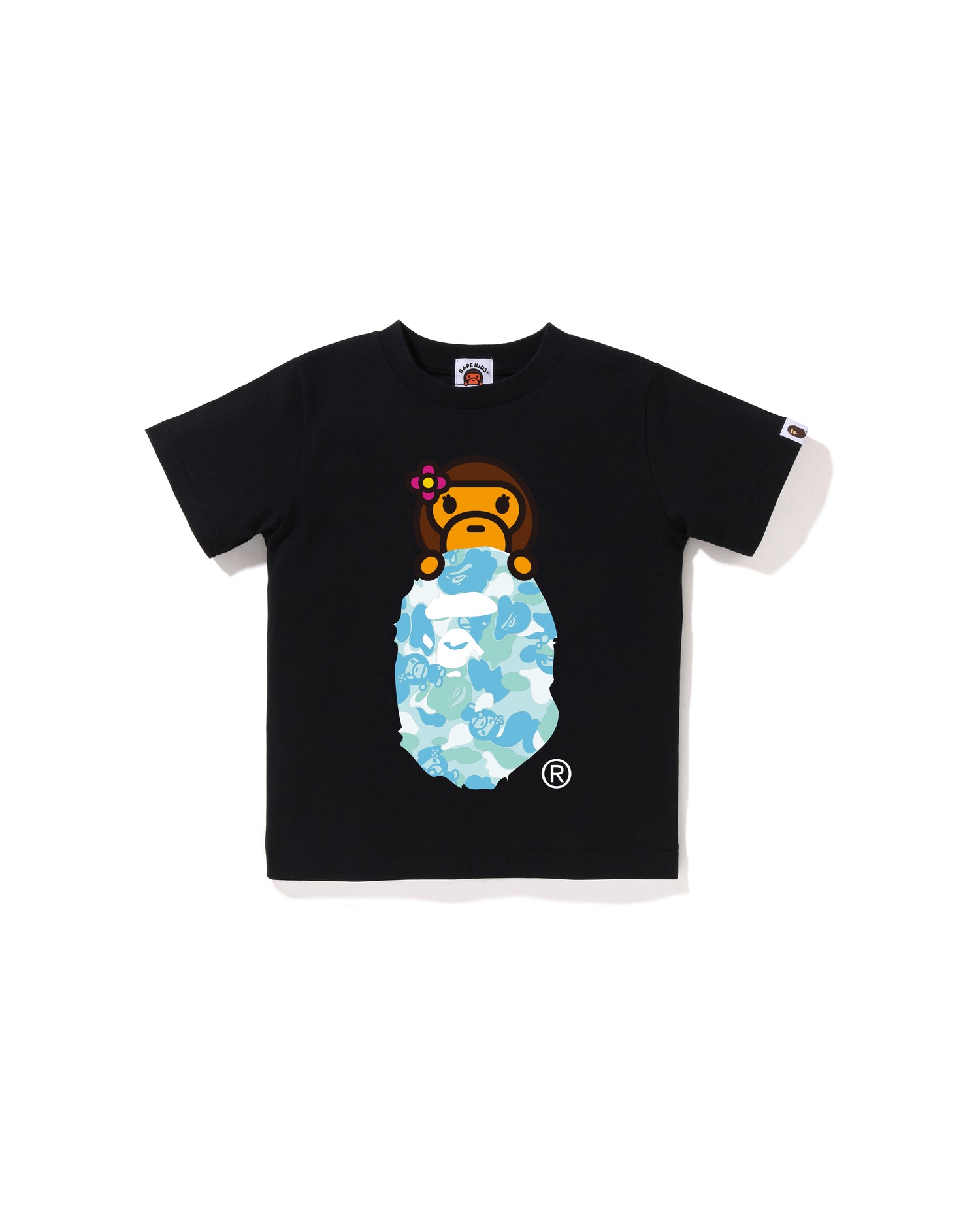 BAPE KIDS ビッグバード Tシャツ 110 A BATHING APE® Kids Abc Lisa Camo Lisa on Ape Head Tee | Bape