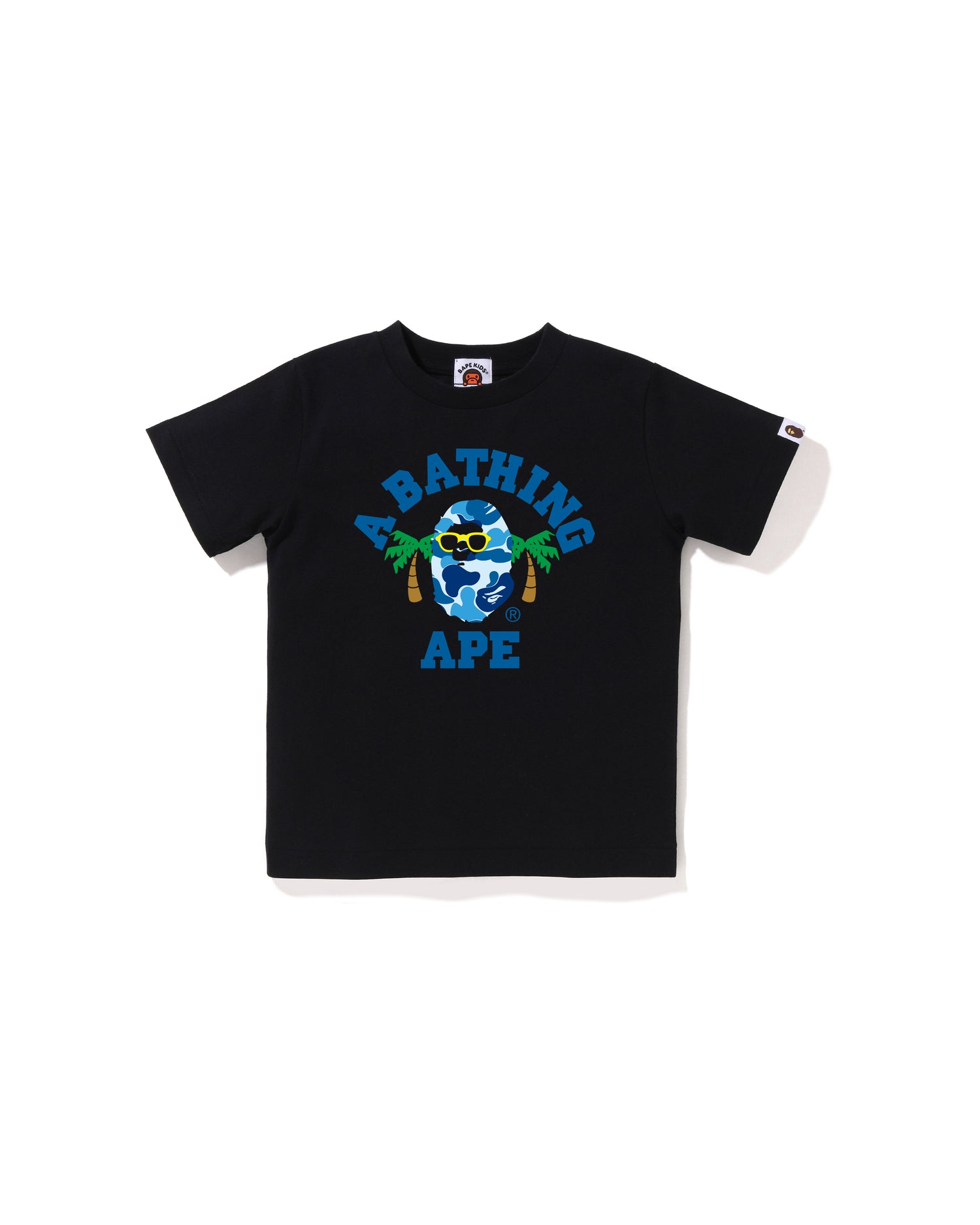 A BATHING APE® Kids Abc Camo College Summer Tee | Bape official