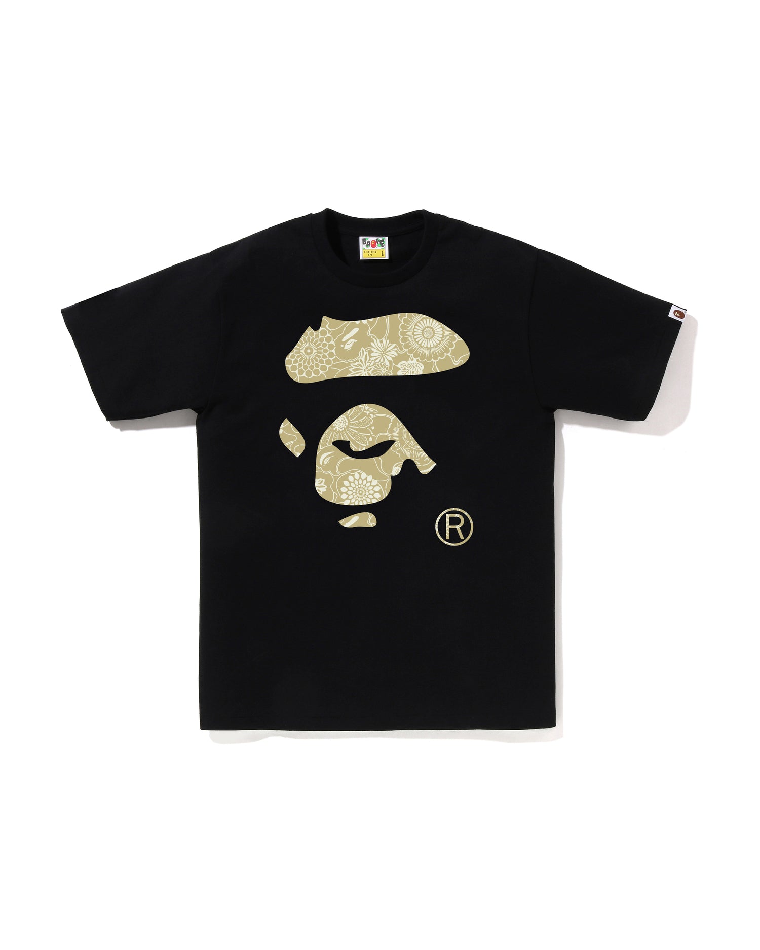 A BATHING APE® Japanese Indigo Art Camo Ape Face Tee | Bape