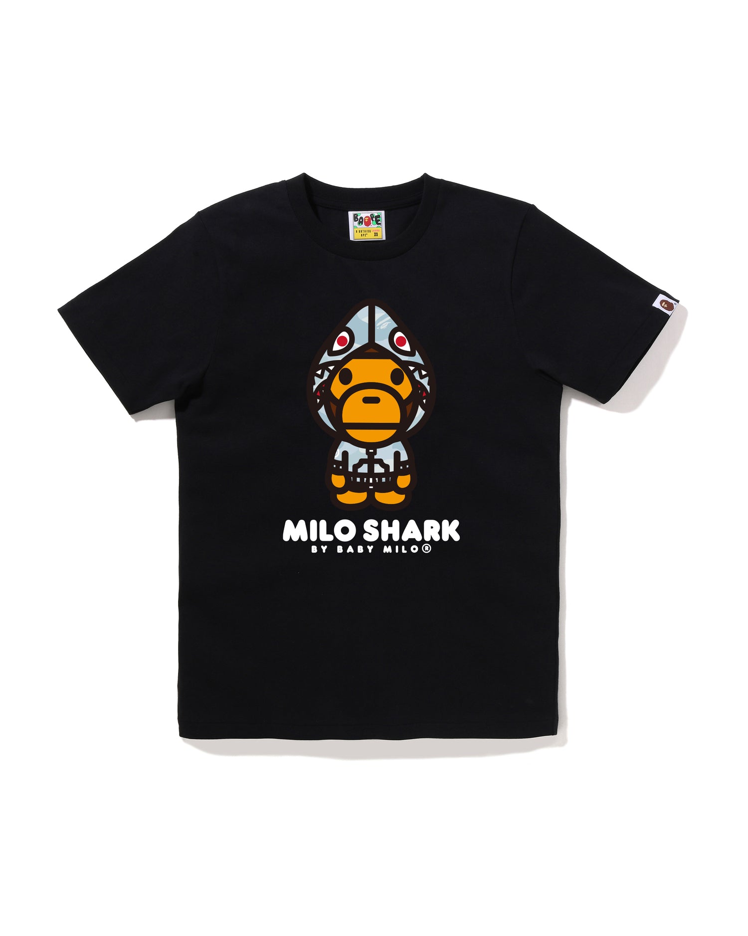 A BATHING APE® Pastel Color Camo Milo Shark FZH Tee | Bape