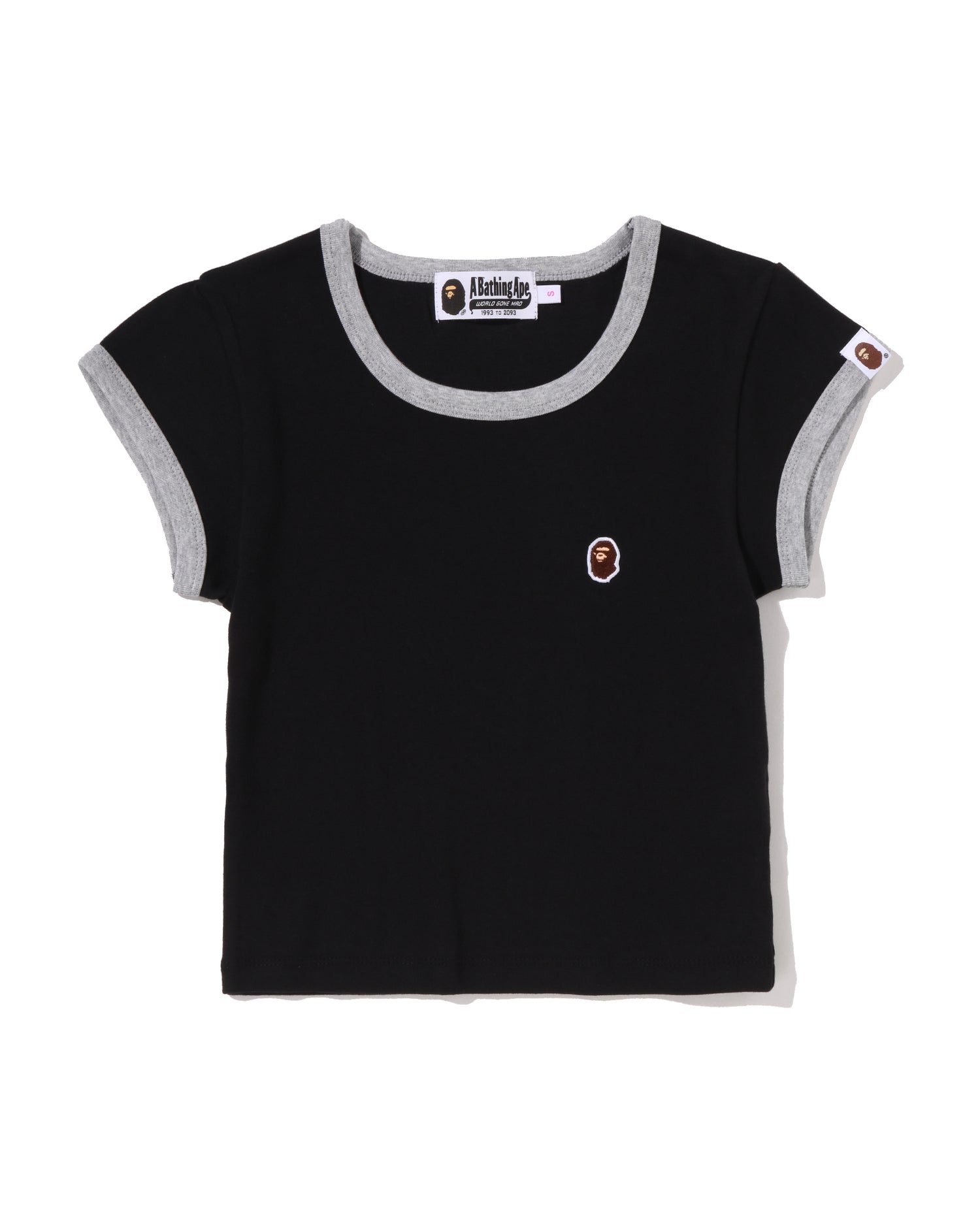A BATHING APE® Ape Head One Point Cropped Tee | Bape official