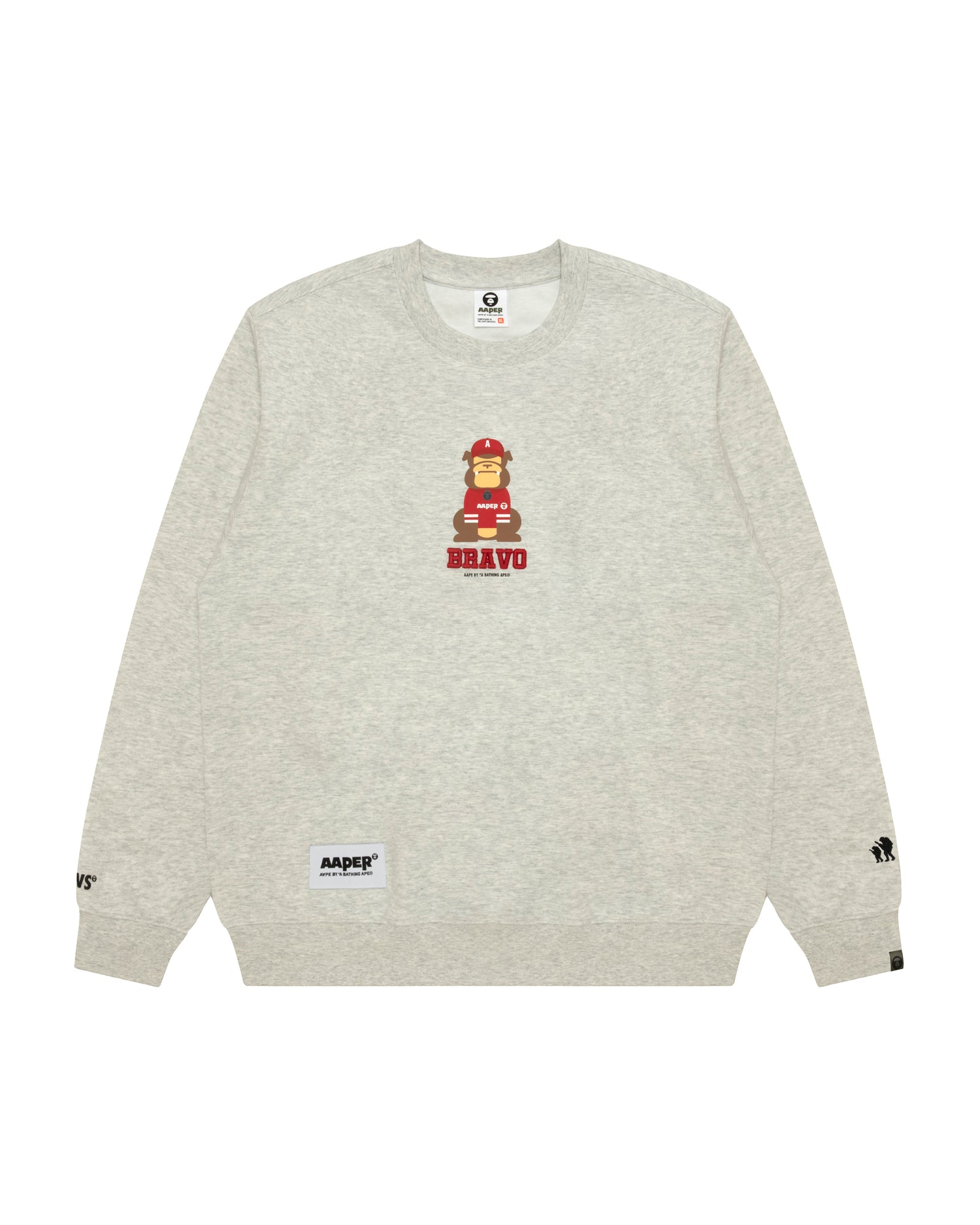 【AAPE BY A BATHING APE®】NECK SWEATメンズXXL AAPE Logo patch crew neck sweatshirt | Bape official website