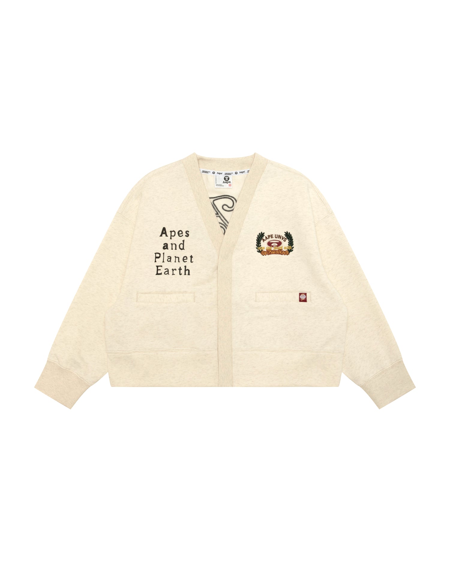 AAPE AAPEUNVS moonface v-neck cardigan | Bape official