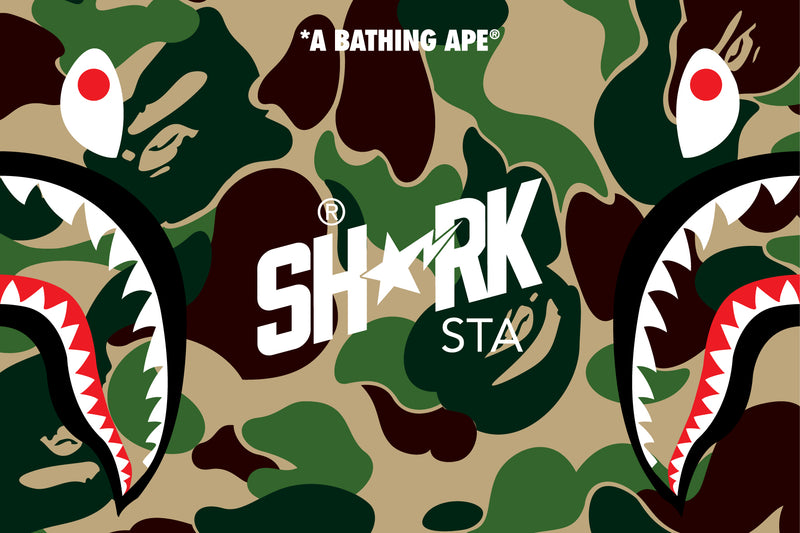 THE BAPE® SHARK STA IN CELEBRATION OF 20 YEARS OF THE SHARK HOODIE