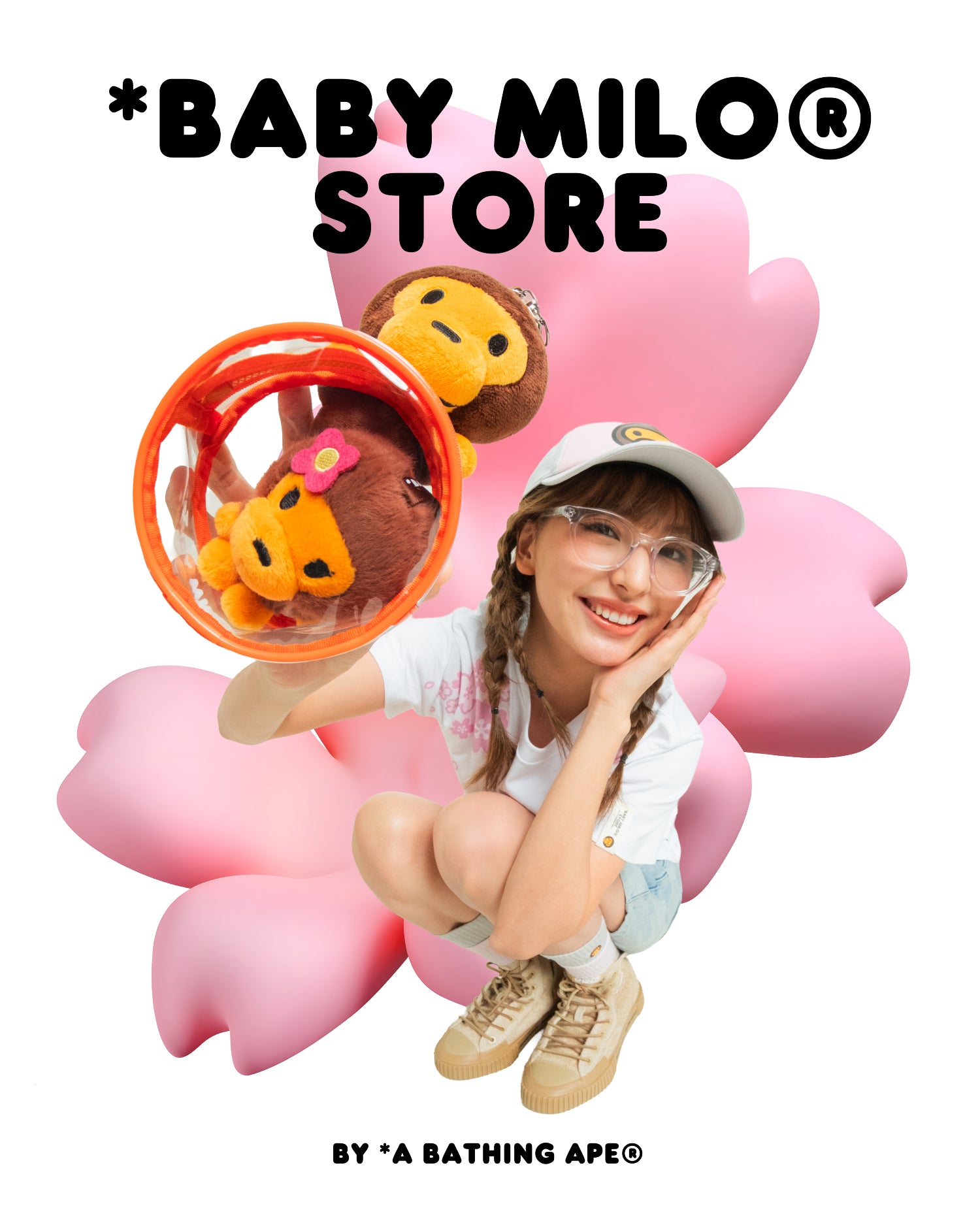 BABY MILO® STORE Baby Milo plush keychain pouch | Bape official