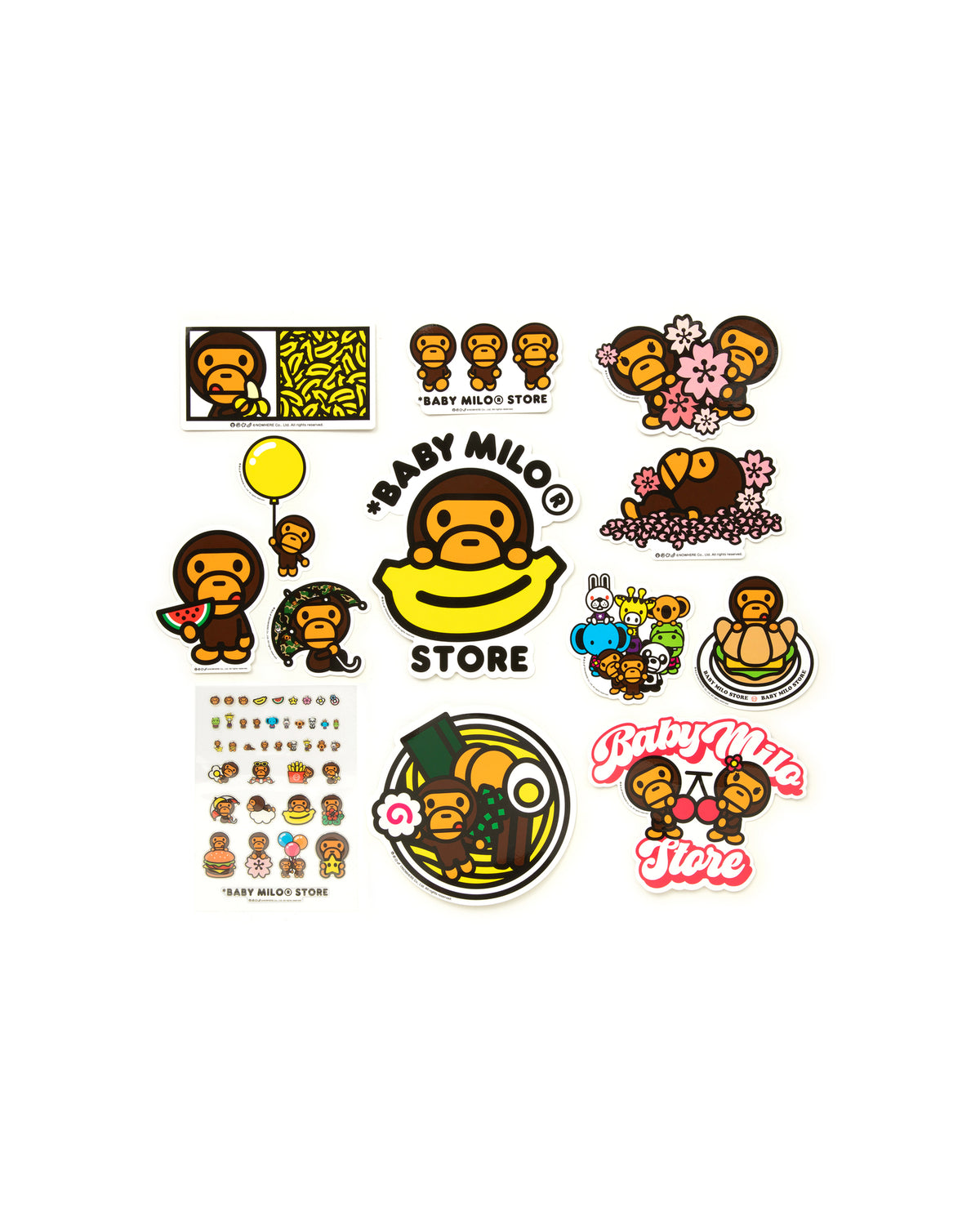 *BABY MILO® STORE Baby Milo stickers pack | Bape official website – INT ...