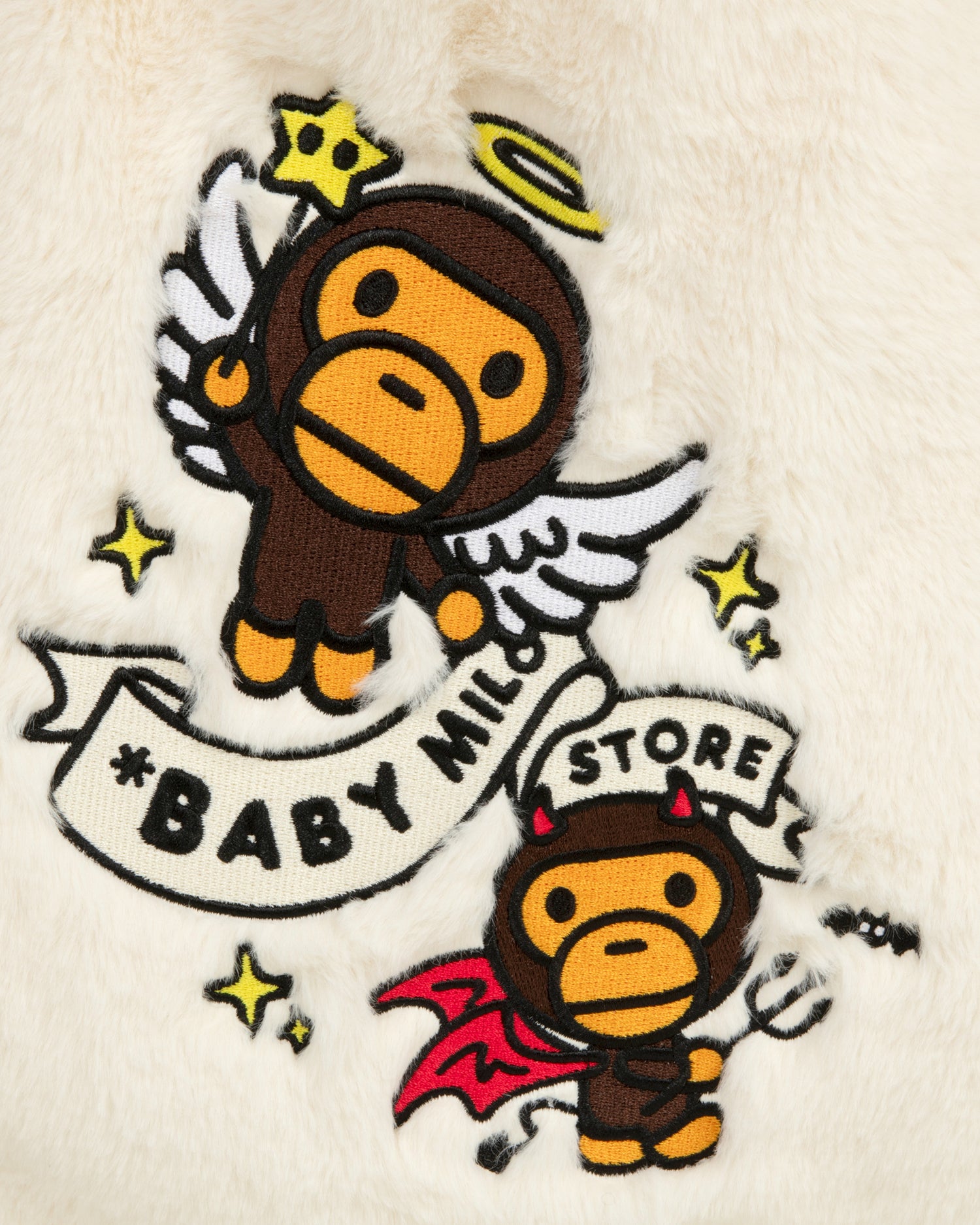 BABY MILO® STORE Sherpa fur large tote bag | Bape official website