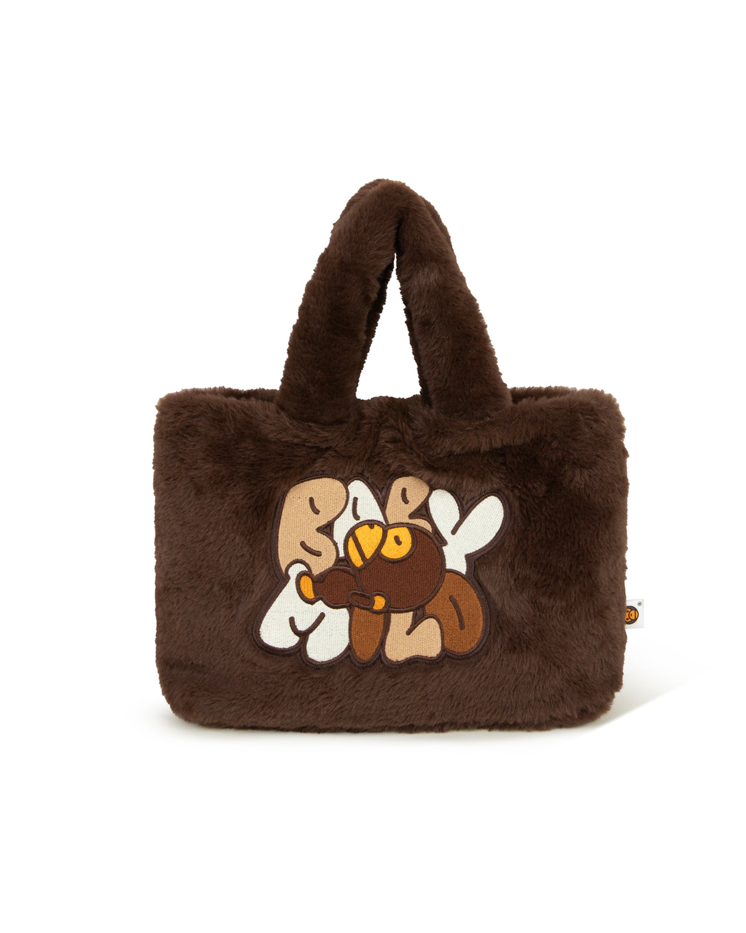 BABY MILO ブラウン ファートートバッグ BABY MILO® STORE Fur small tote bag | Bape official website – INT