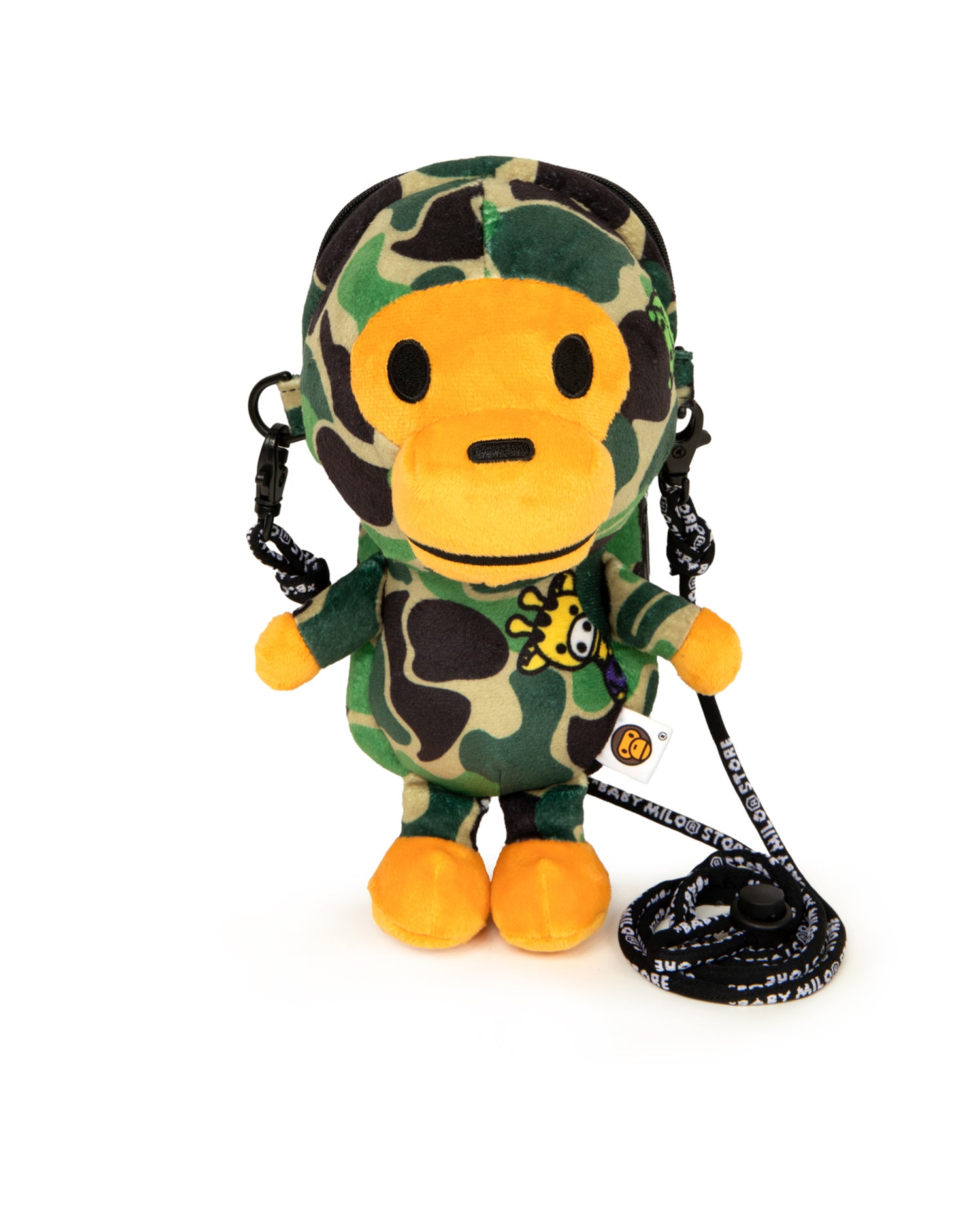 BAPE APE BABY MILO PLUSH CROSS BAG ⬛︎★ BAPE Baby Milo Croissant Plush Cross Bag Beige - US