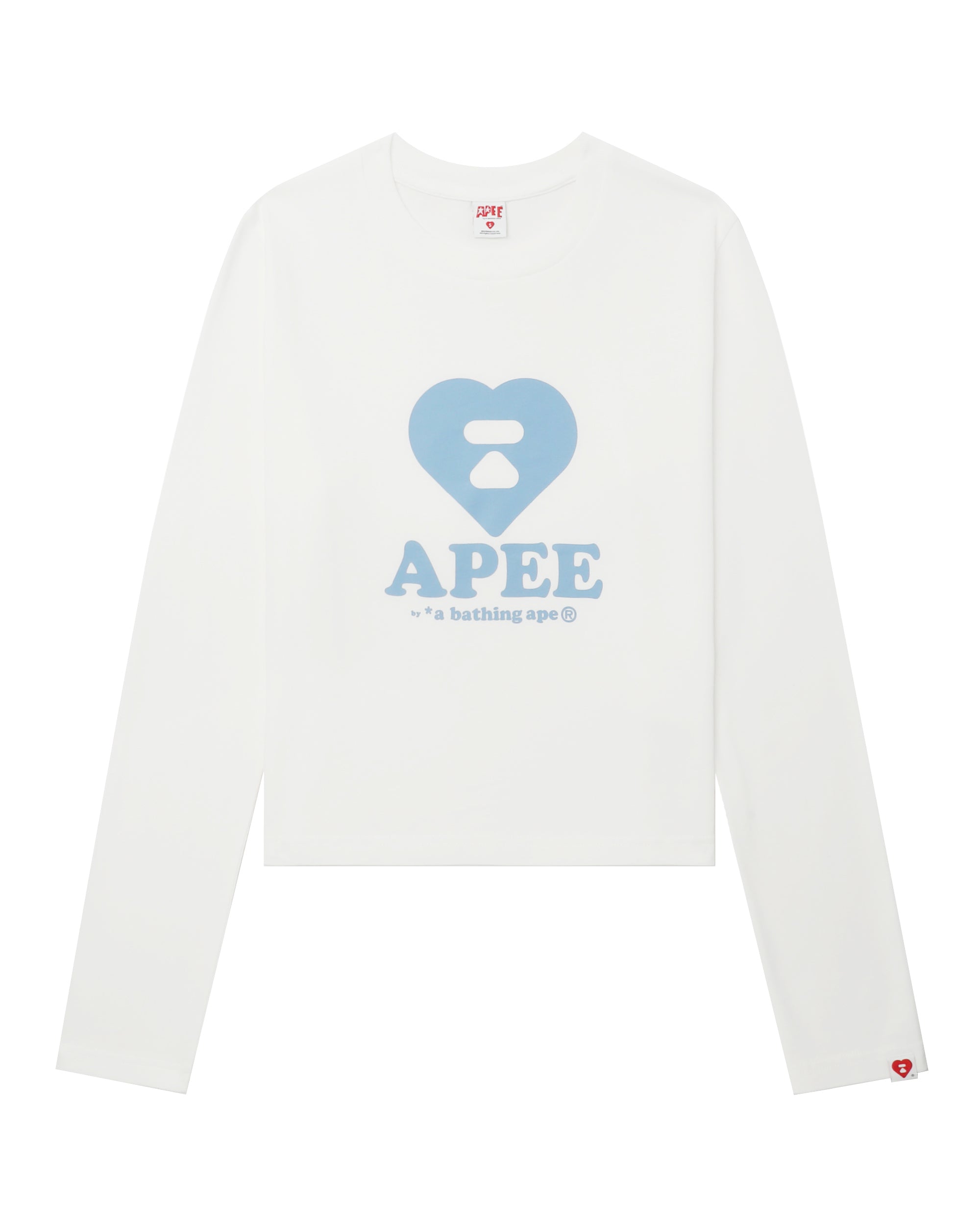 APEE Heart logo print long sleeve tee | Bape official website