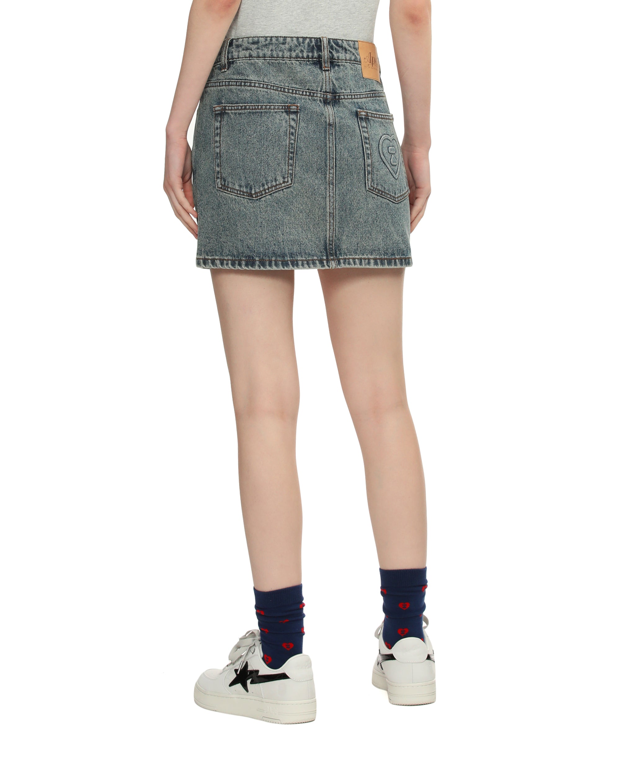A BATHING APE デニムミニスカート APEE Denim mini skirt | Bape official website – INT.BAPE.COM