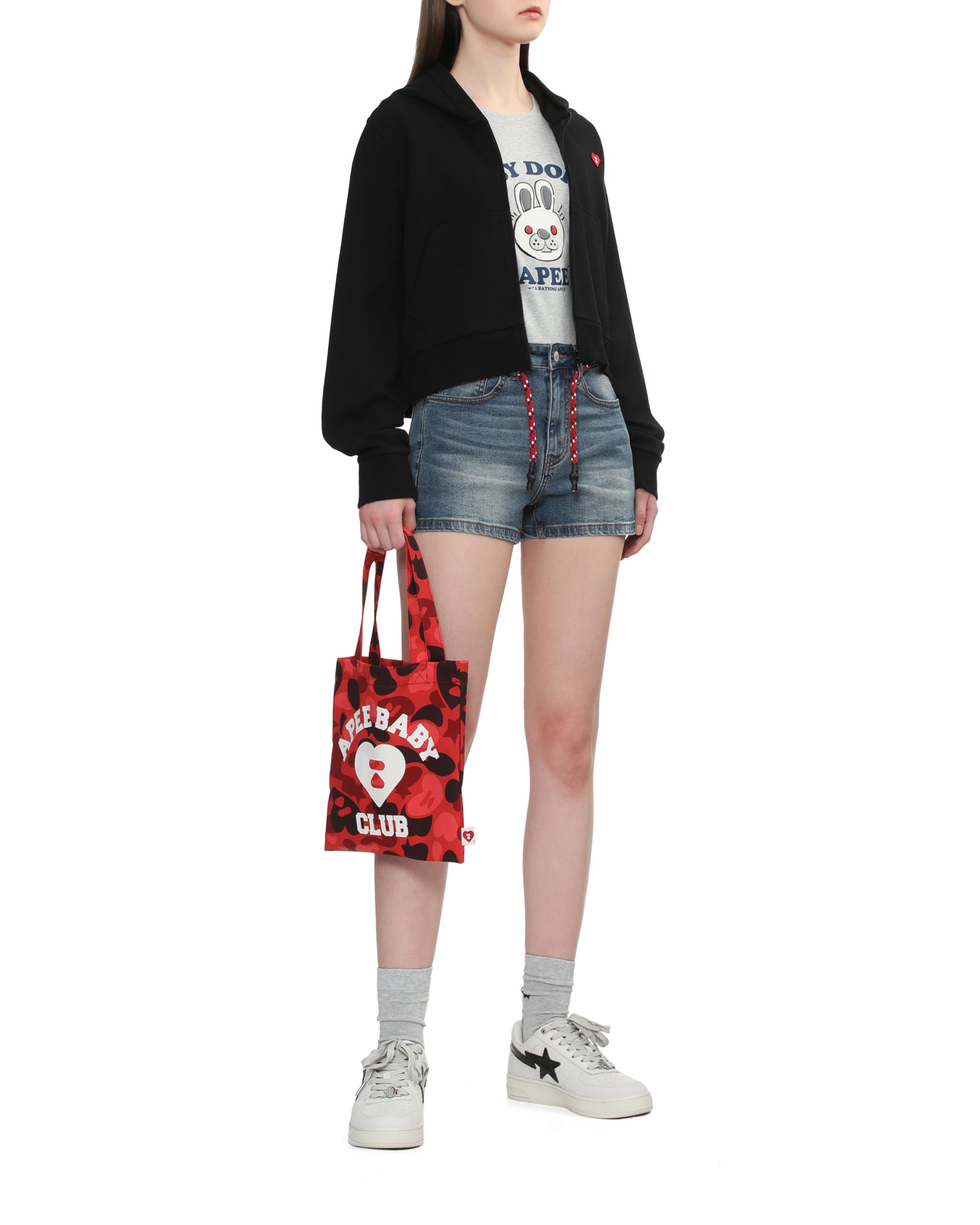 APEE Heart logo zip-up hoodie | Bape official website – INT.BAPE.COM