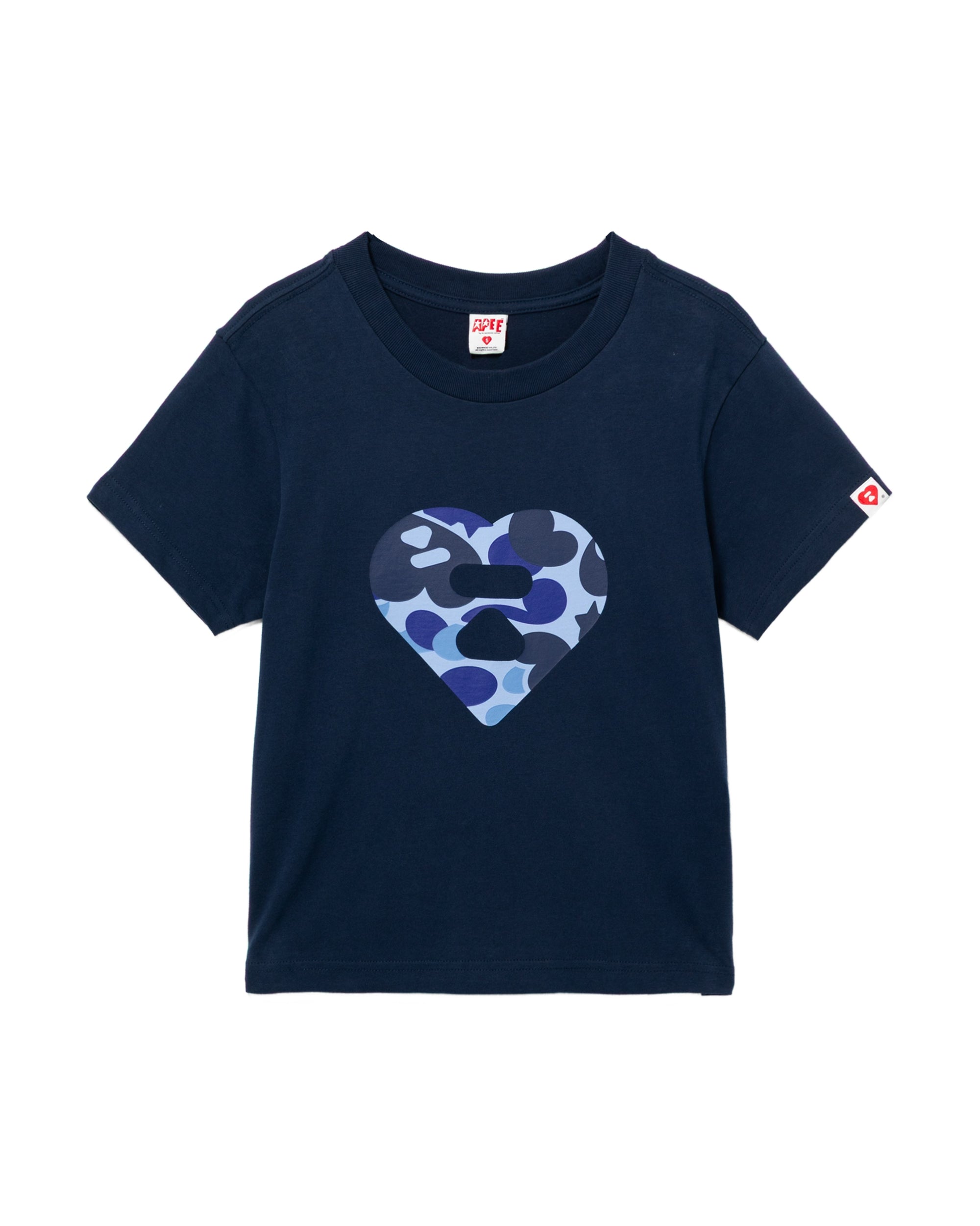 トップス BAPE APEE CAMO HEART PRINTED S APEE Camo logo tee | Bape official website – INT.BAPE.COM