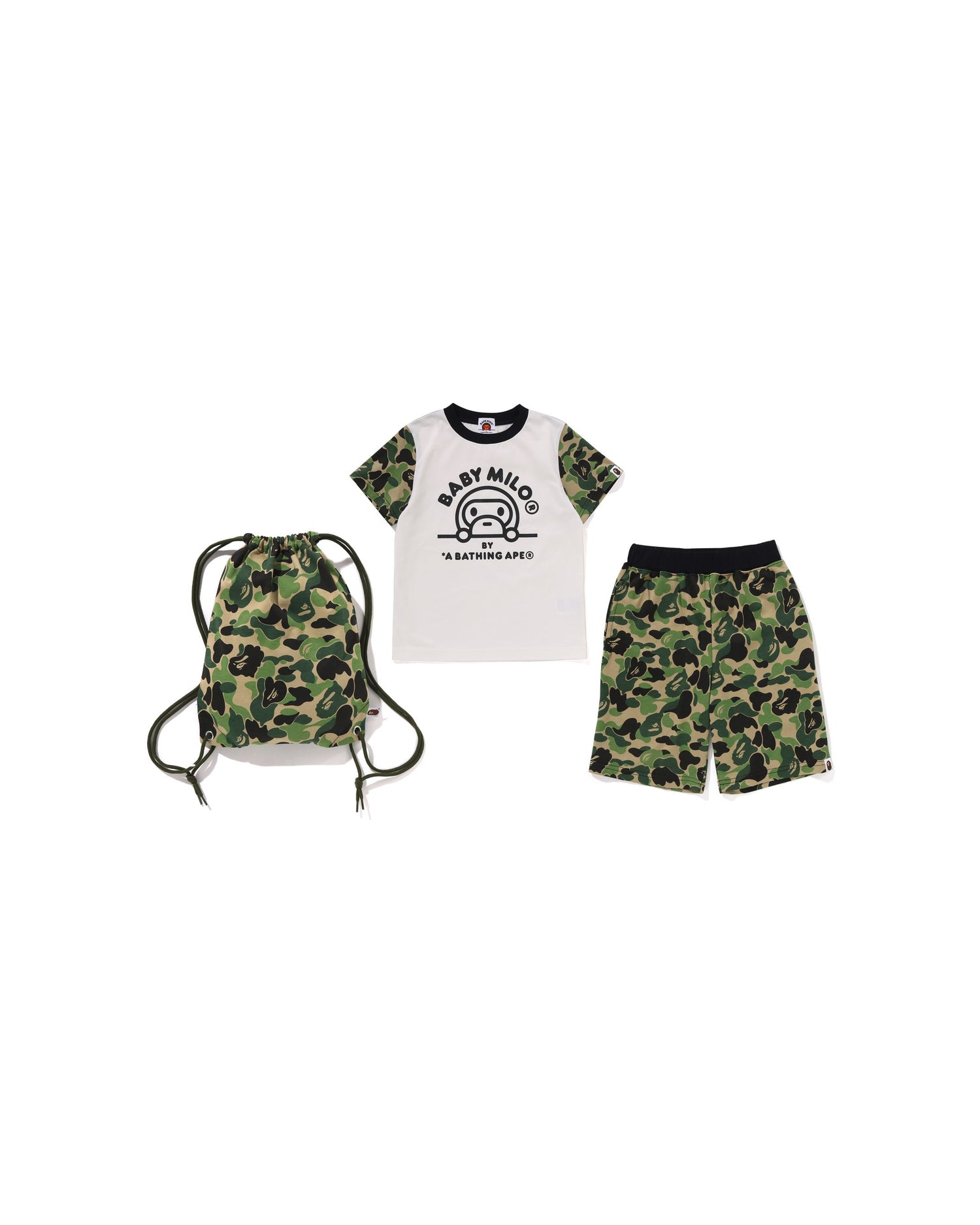 A BATHING APE® Kids Abc Camo Baby Milo Kids Gift Set | Bape