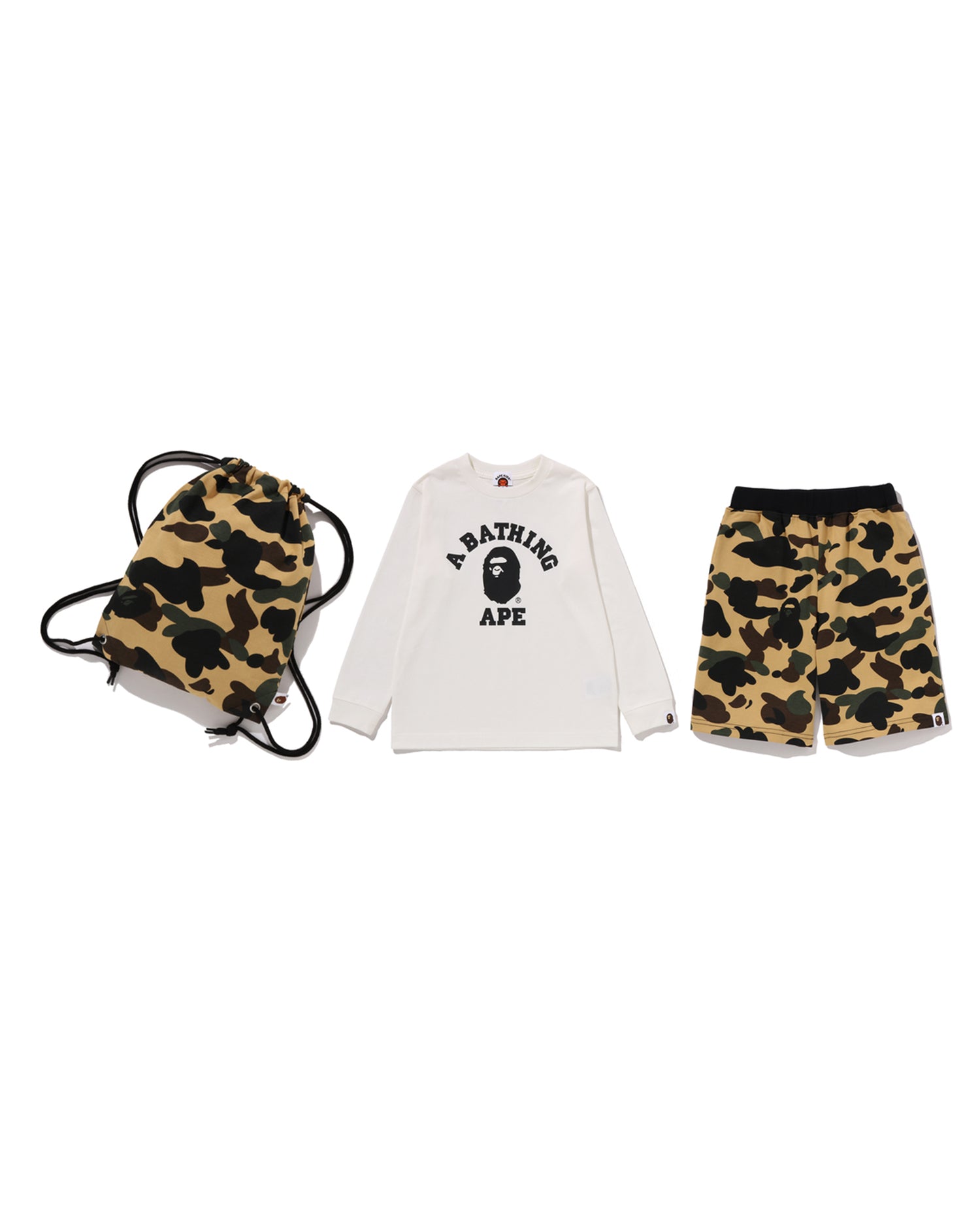 A BATHING APE® Kids 1st Camo College Kids Gift Set | Bape official