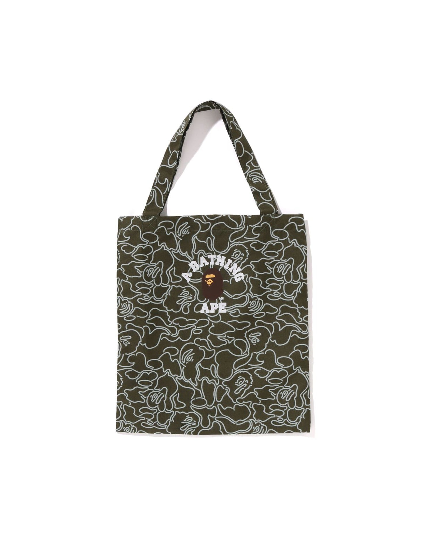 A BATHING APE® Kids Neon Camo College Rain Poncho Tote Set | Bape