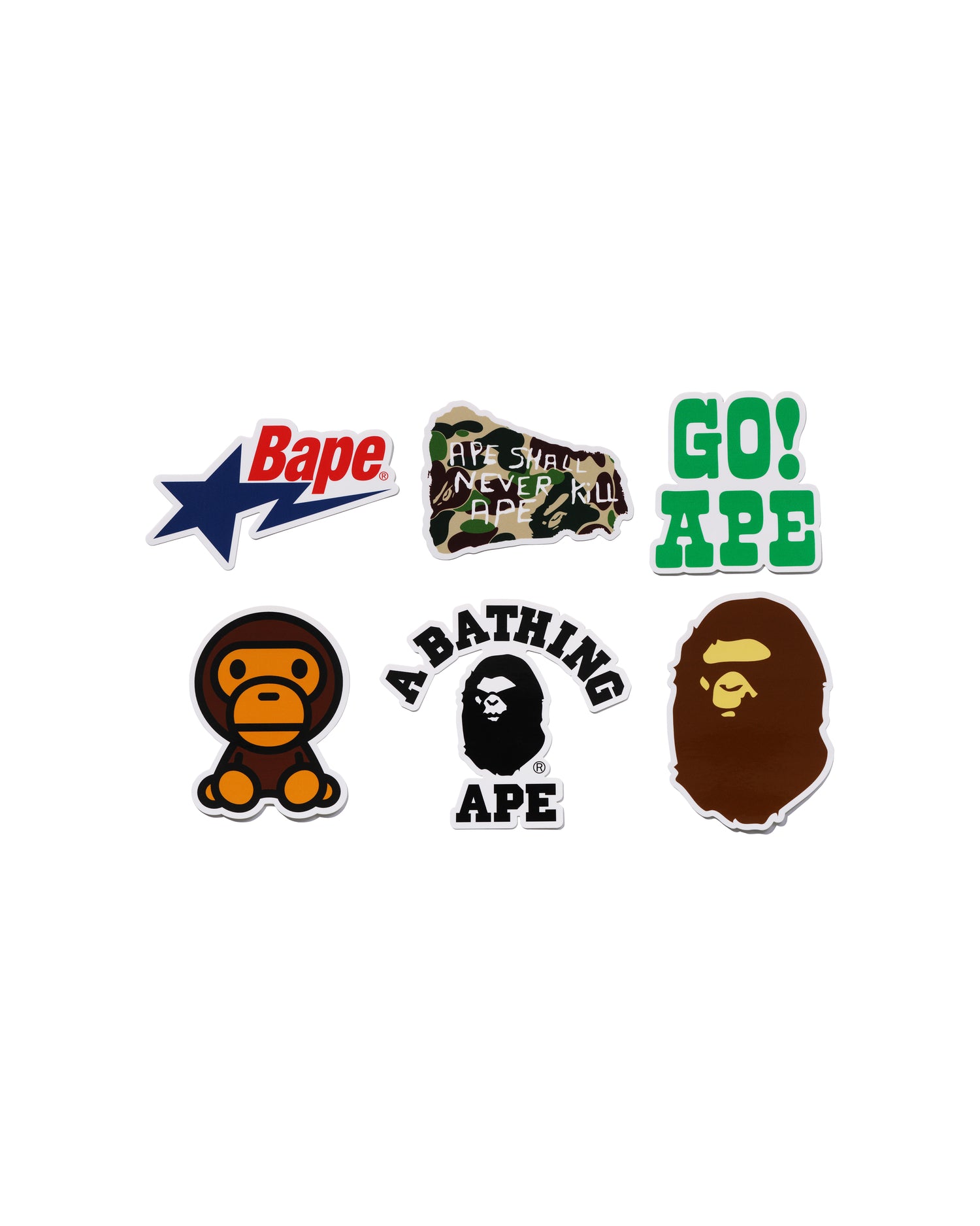 A BATHING APE® BAPE Sticker Set | Bape official website – INT.BAPE.COM