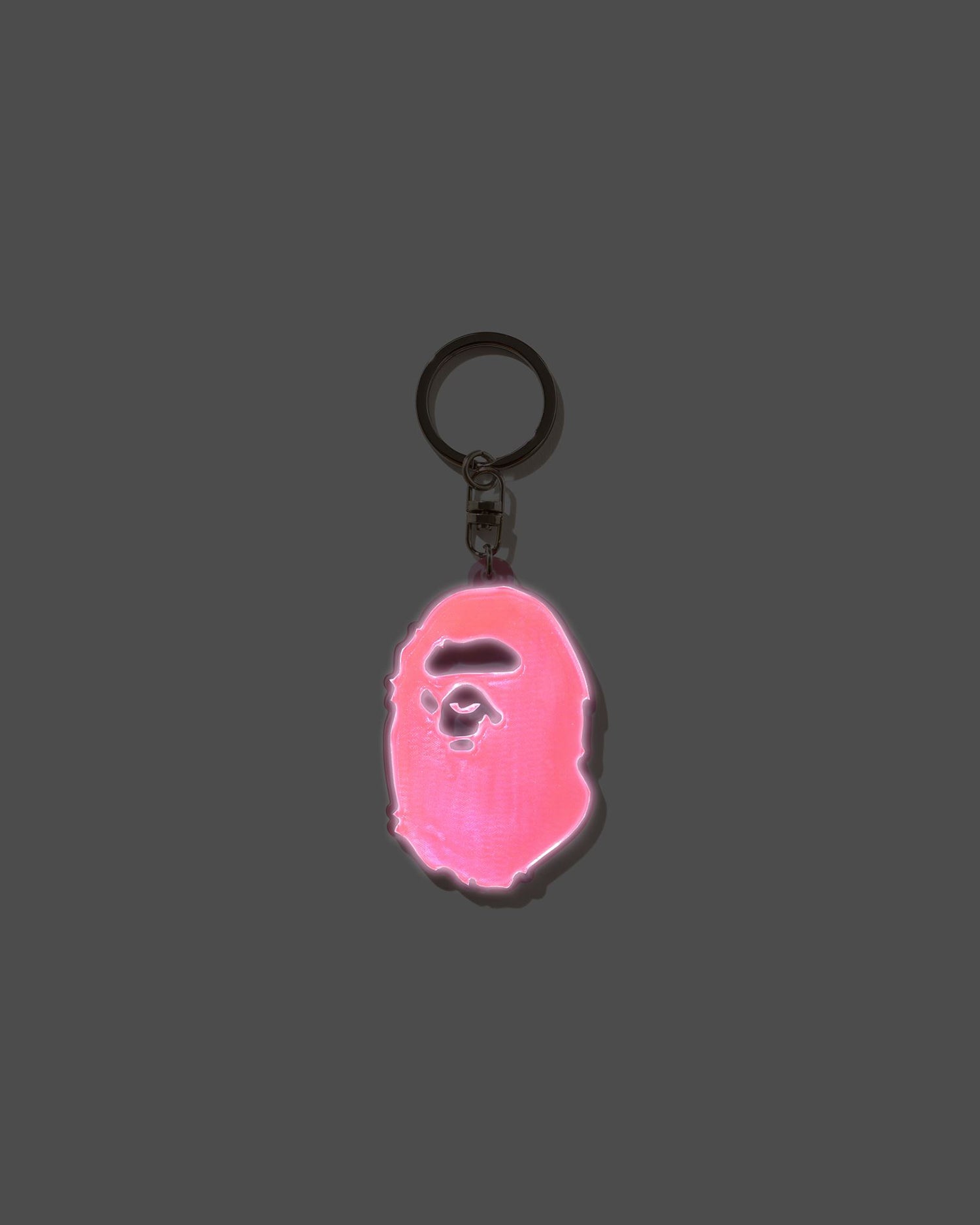 A BATHING APE® Ape Head Reflective Keychain | Bape official website –  INT.BAPE.COM