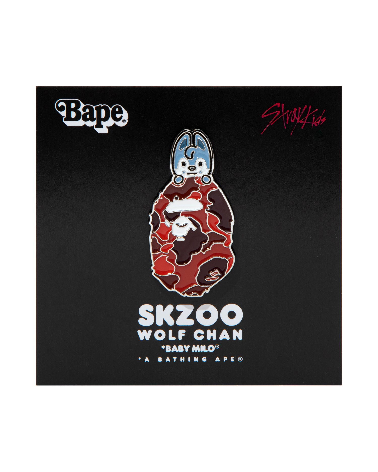 BAPE X Stray Kids Wolf Chan Metal Pin – INT.BAPE.COM