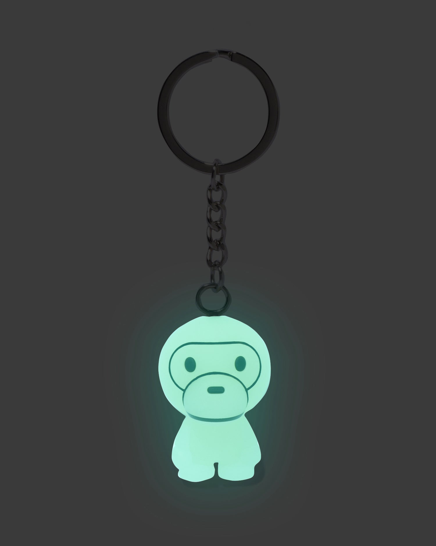 A BATHING APE® Glow in the Dark Baby Milo Keychain | Bape official