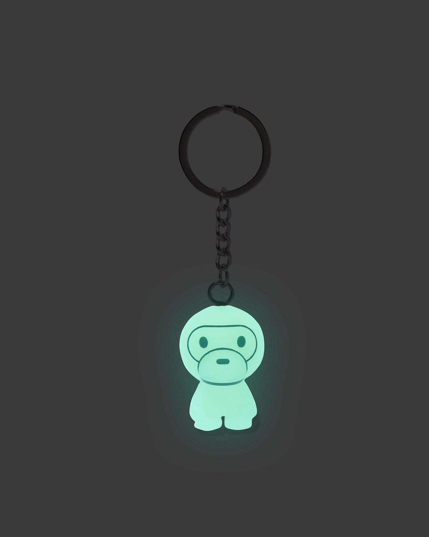 A BATHING APE® Glow in the Dark Baby Milo Keychain | Bape official
