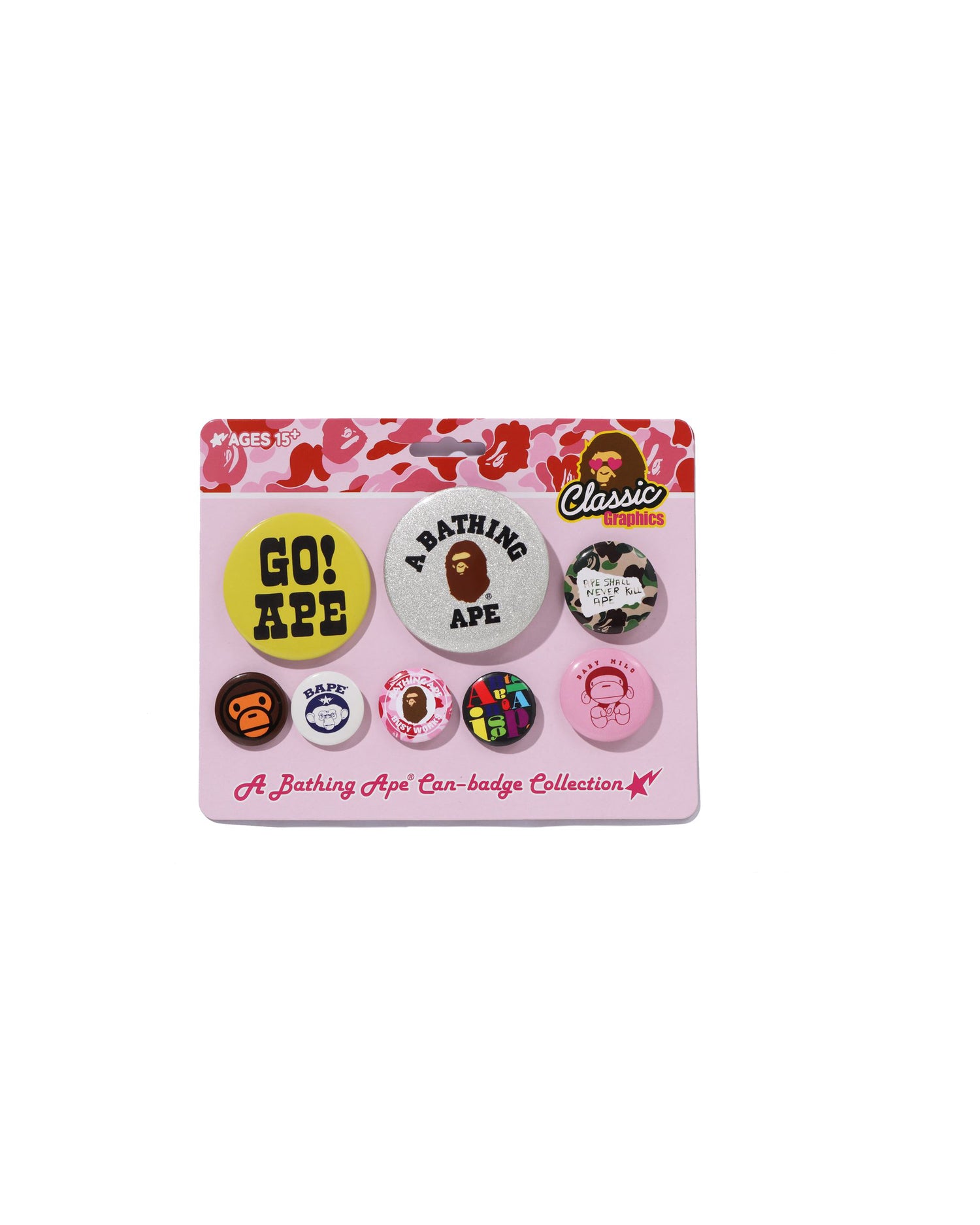 A BATHING APE® Multi Logo Badge Set | Bape official website – INT