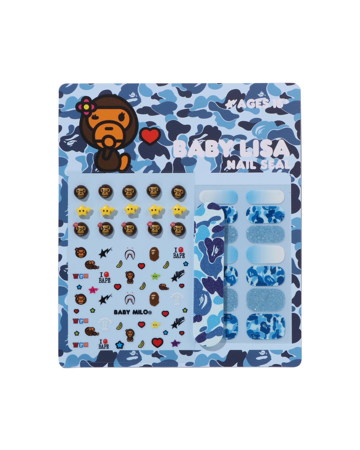 BABY LISA NAIL SEAL SET ネイルパーツ BAPE A BATHING APE® Baby Lisa Nail Seal Set | Bape official website