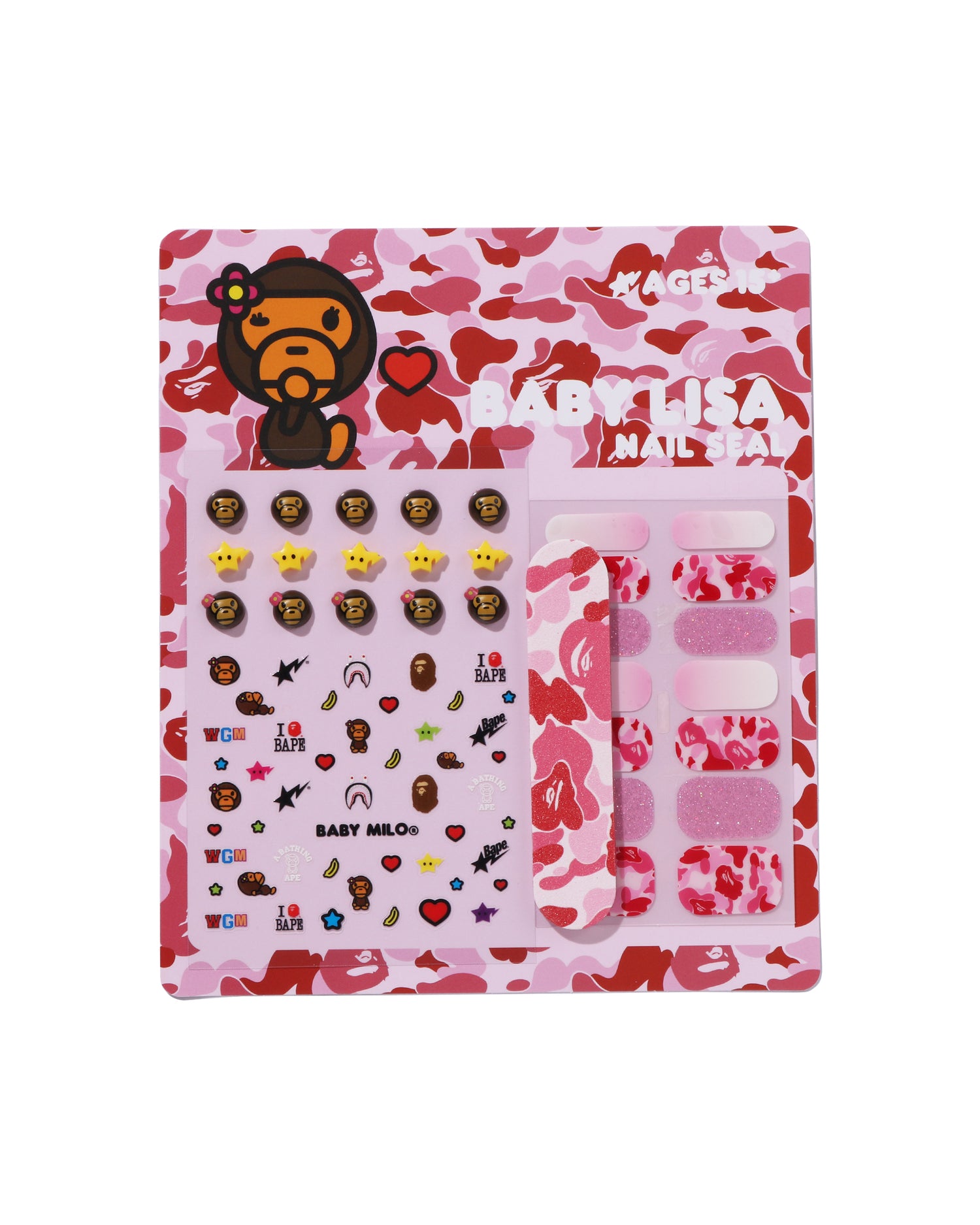BABY LISA NAIL SEAL SET ネイルパーツ BAPE A BATHING APE® Baby Lisa Nail Seal Set | Bape official website