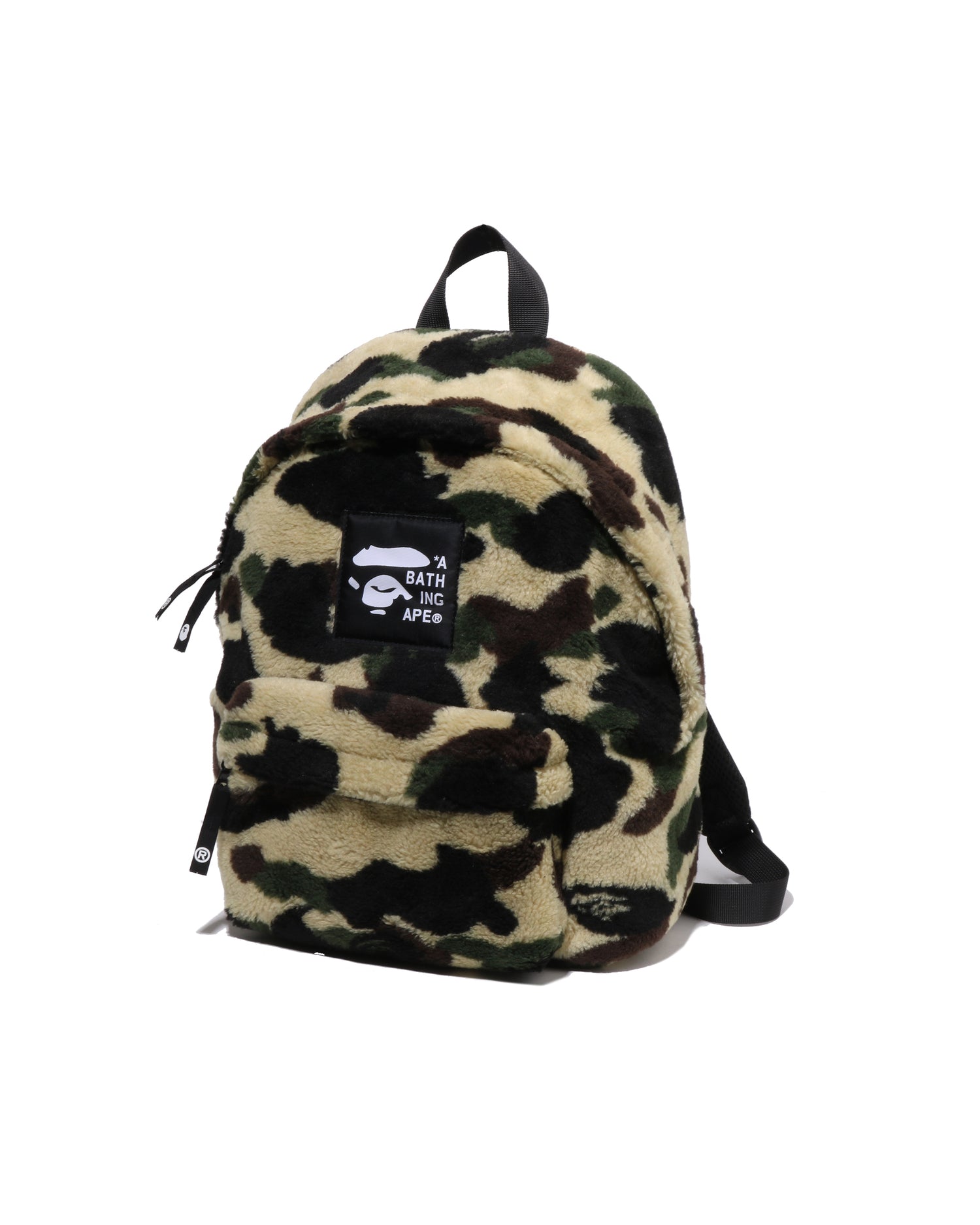 A BATHING APE® Kids 1st Camo Fleece Daypack | Bape official