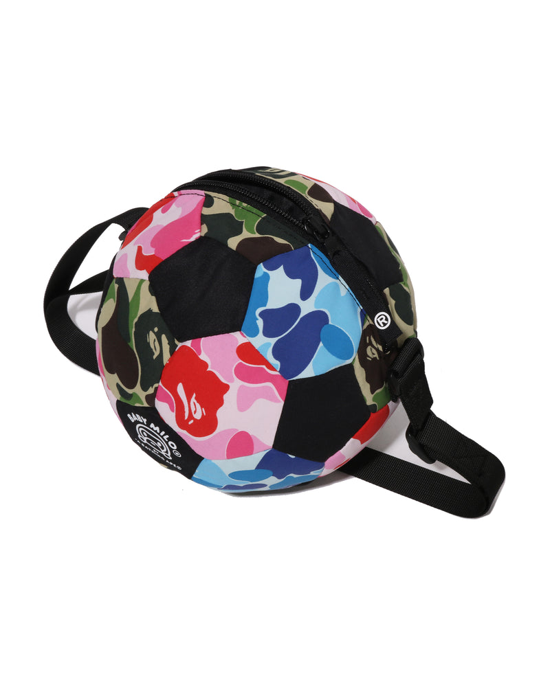 A BATHING APE® Kids Abc Camo Milo Soccer Ball Shoulder Bag