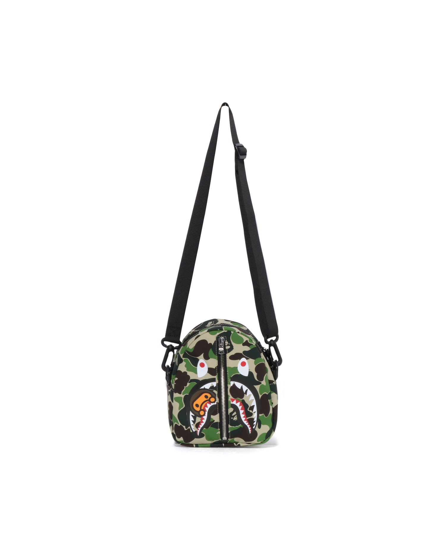 A BATHING APE® Kids Abc Camo Milo Shark Mini Shoulder Bag
