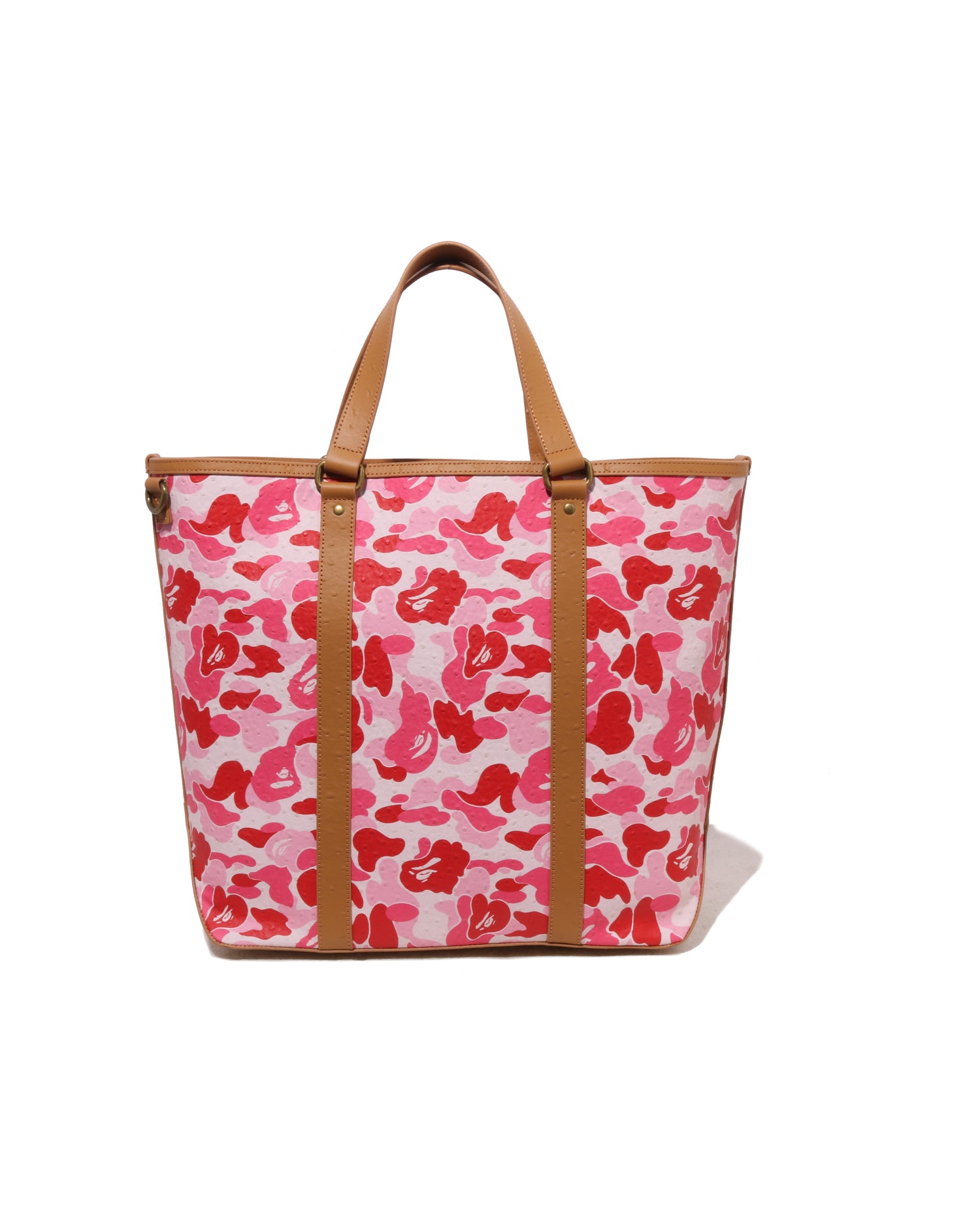 A BATHING APE® Abc Camo Pu Ostrich Tote Bag | Bape official