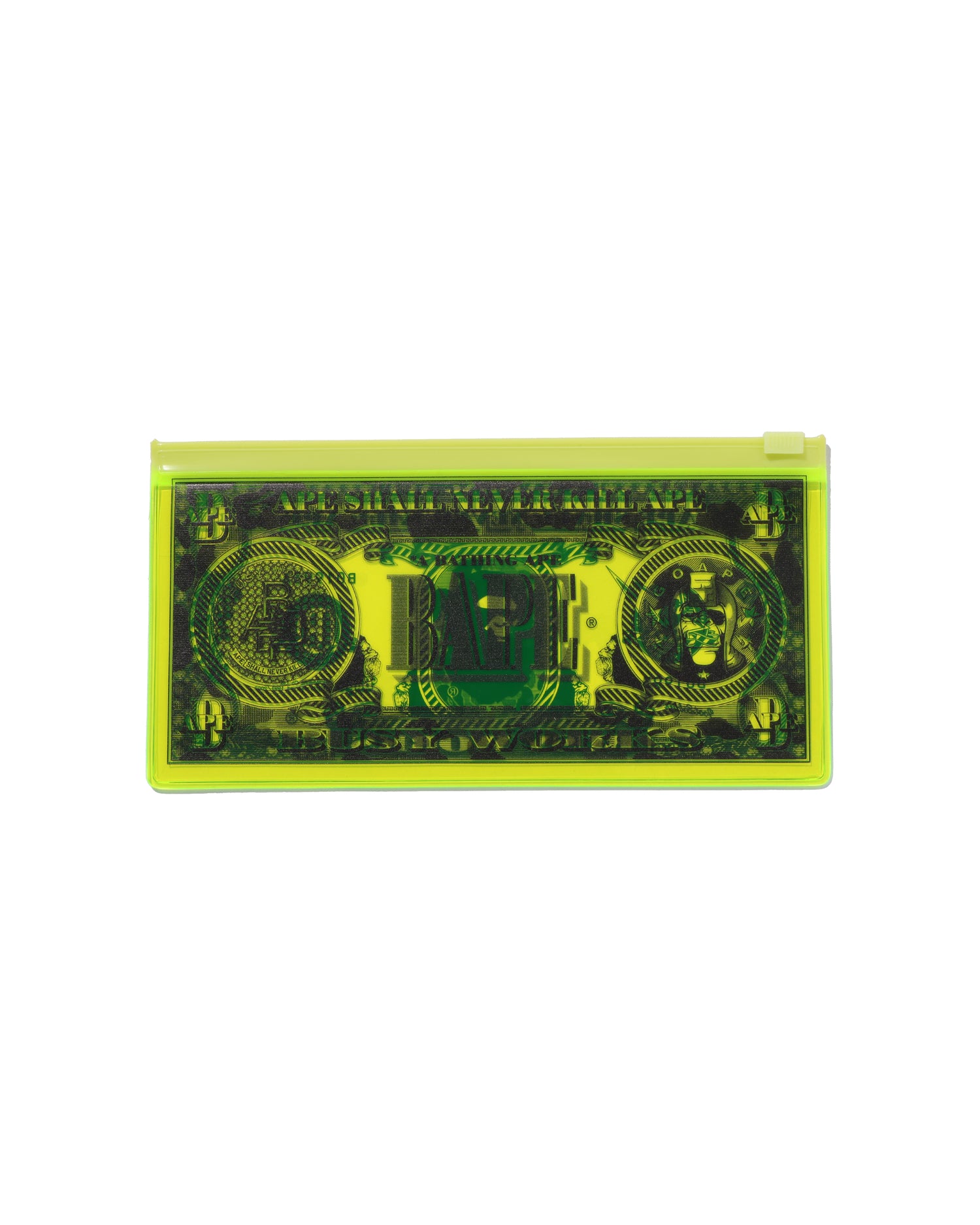 A BATHING APE® Banknote Design Clear Pouch | Bape official website