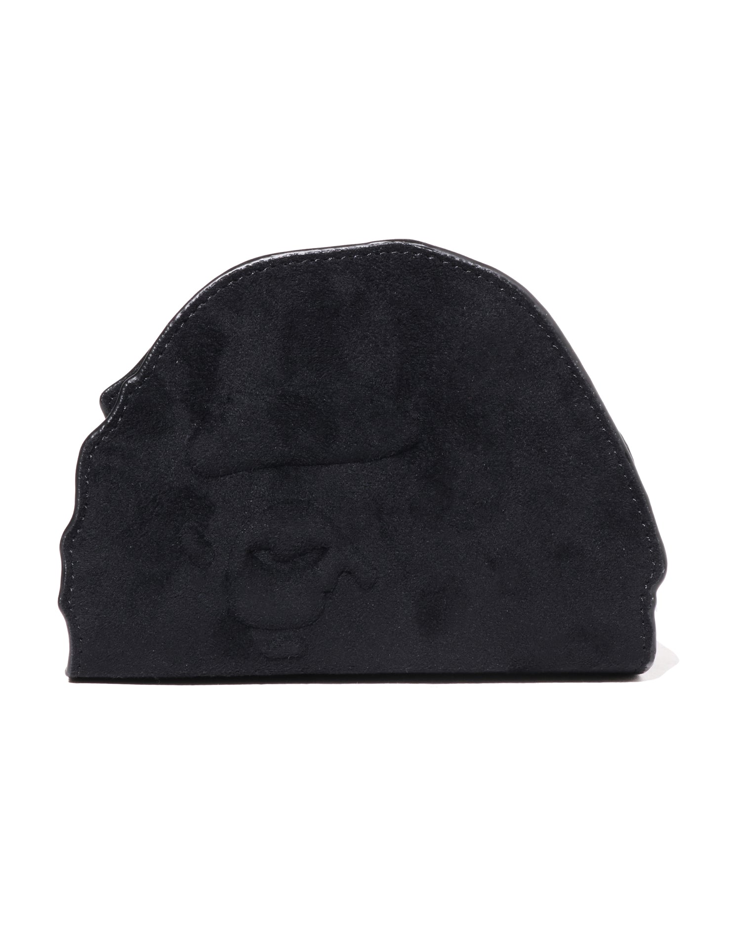 A BATHING APE® Ape Head Suede Embossed Pouch | Bape official