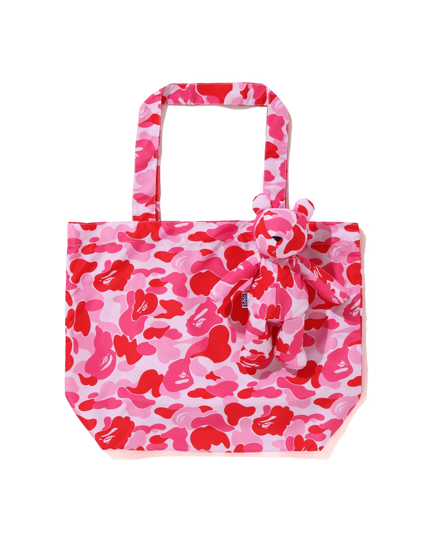 A BATHING APE ABC CAMO BEAR ECO BAG ピンク A BATHING APE® Abc Camo Bear Eco Bag (S) | Bape official website