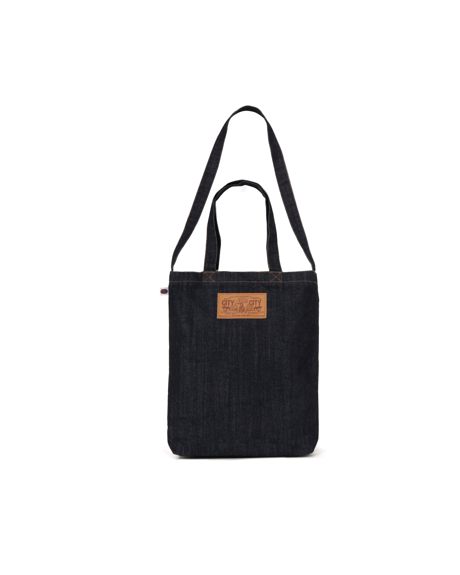 A BATHING APE® Ape Head Denim 2Way Tote Bag | Bape official