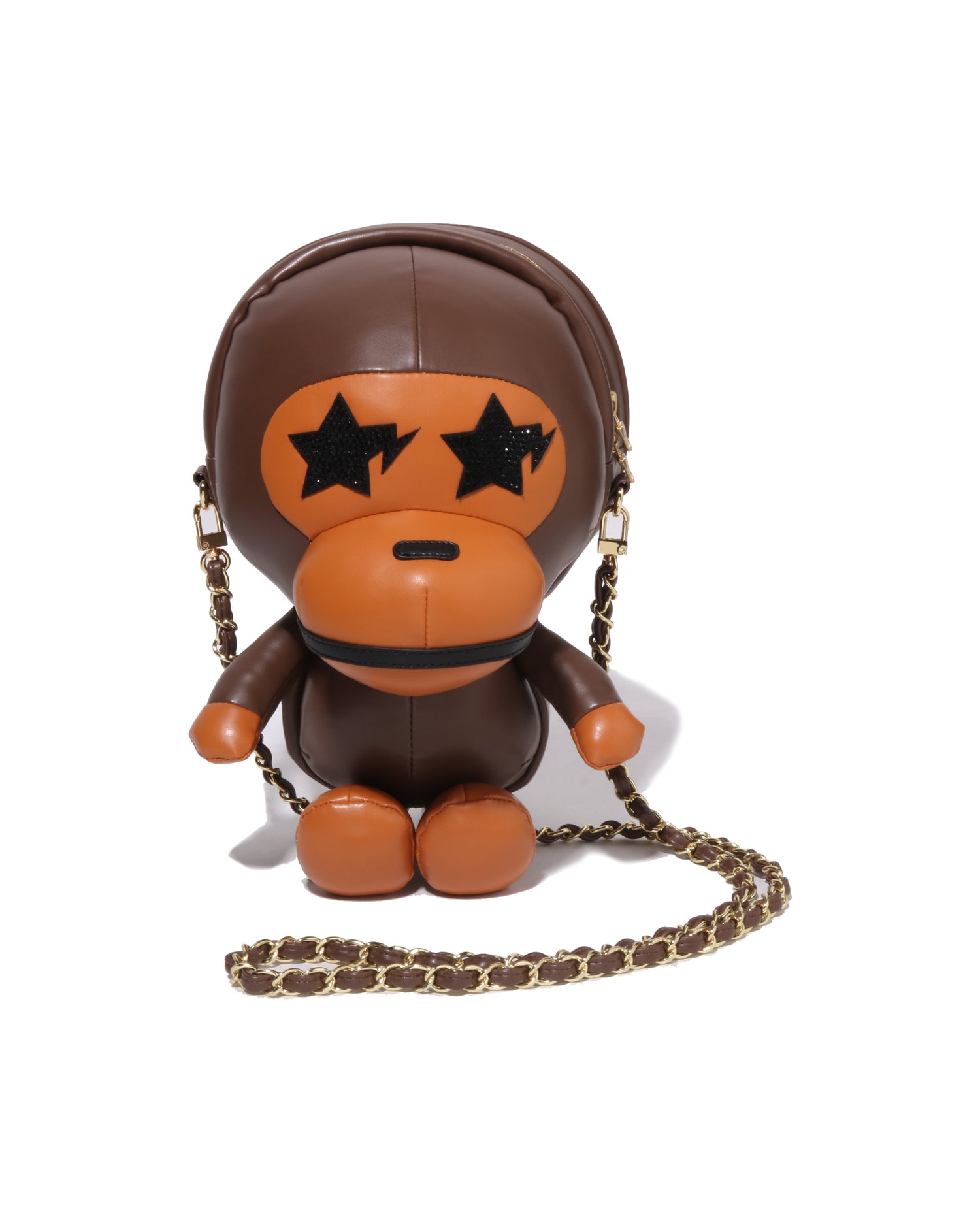 A BATHING APE MILO ぬいぐるみ型 ショルダーバッグ A BATHING APE® Baby Milo Plush Doll Shoulder Bag | Bape official