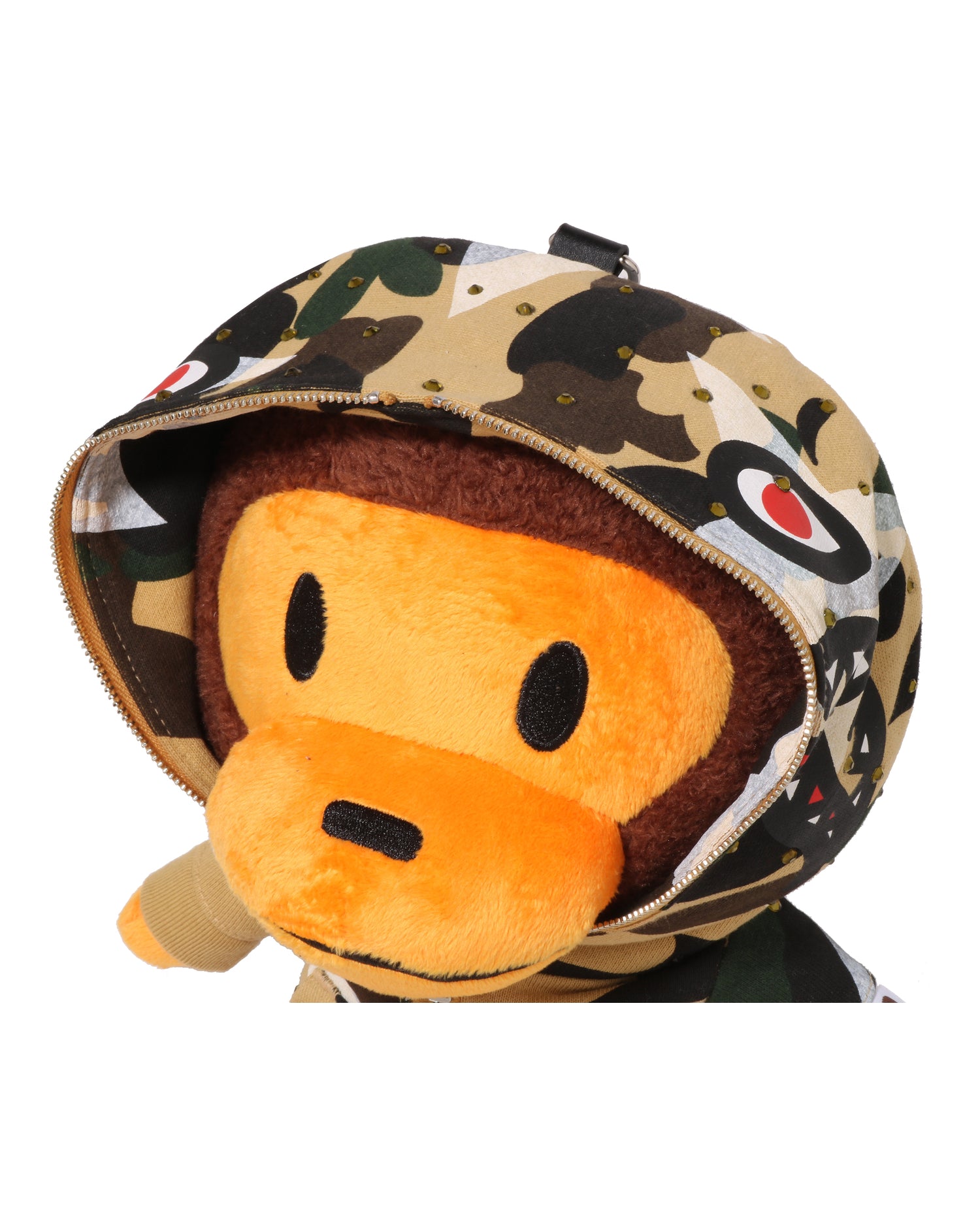 A BATHING APE® Star Overprint 1st Camo Baby Milo Plush Doll