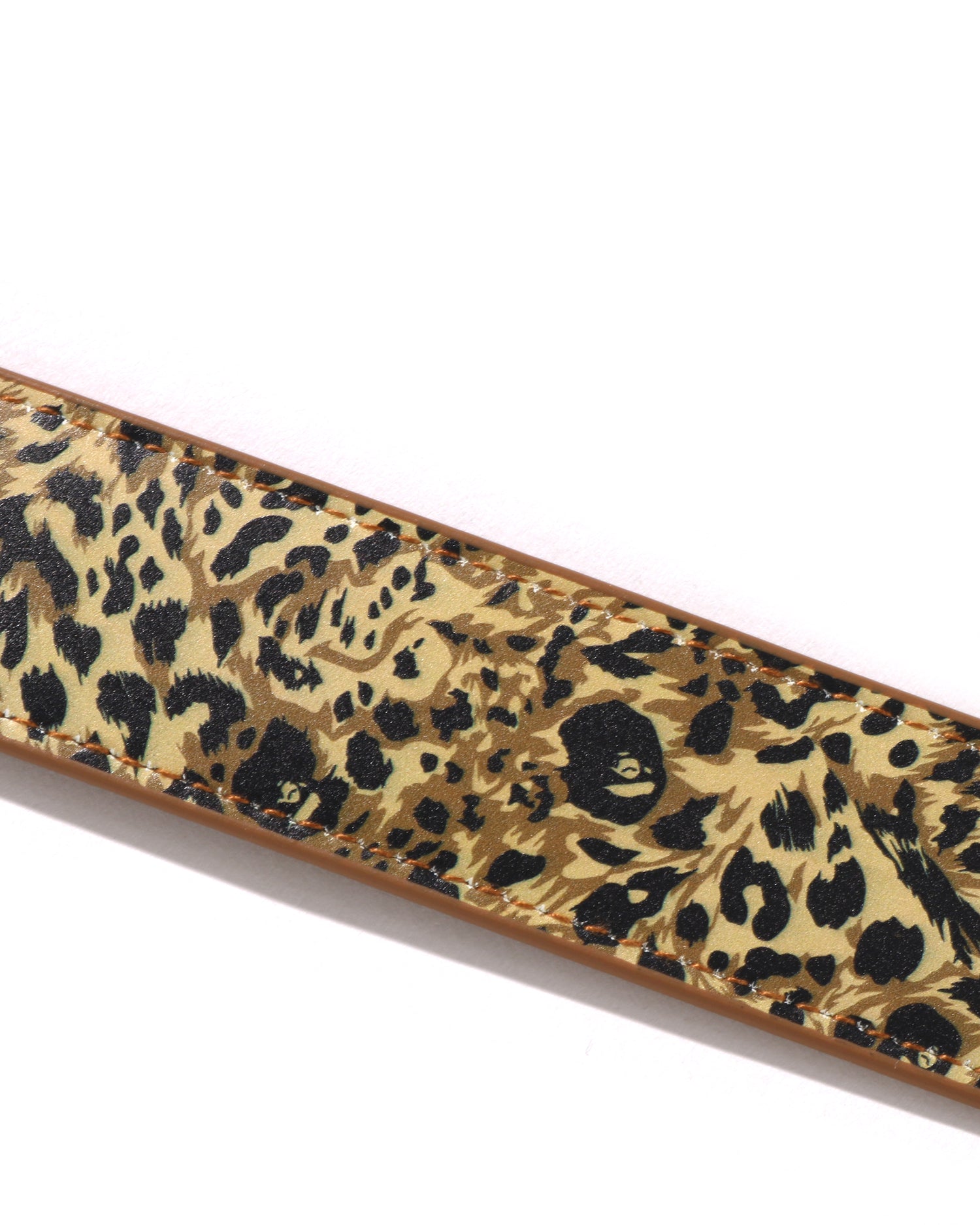 A BATHING APE® Wild Leopard Pattern Leather Belt | Bape official