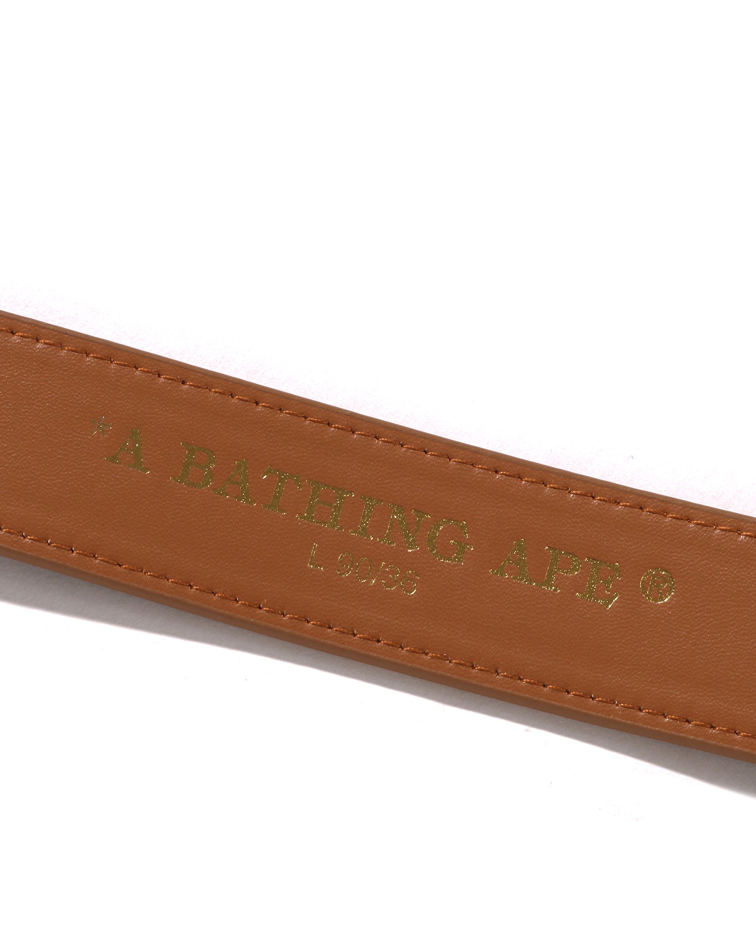A BATHING APE® Wild Leopard Pattern Leather Belt | Bape official