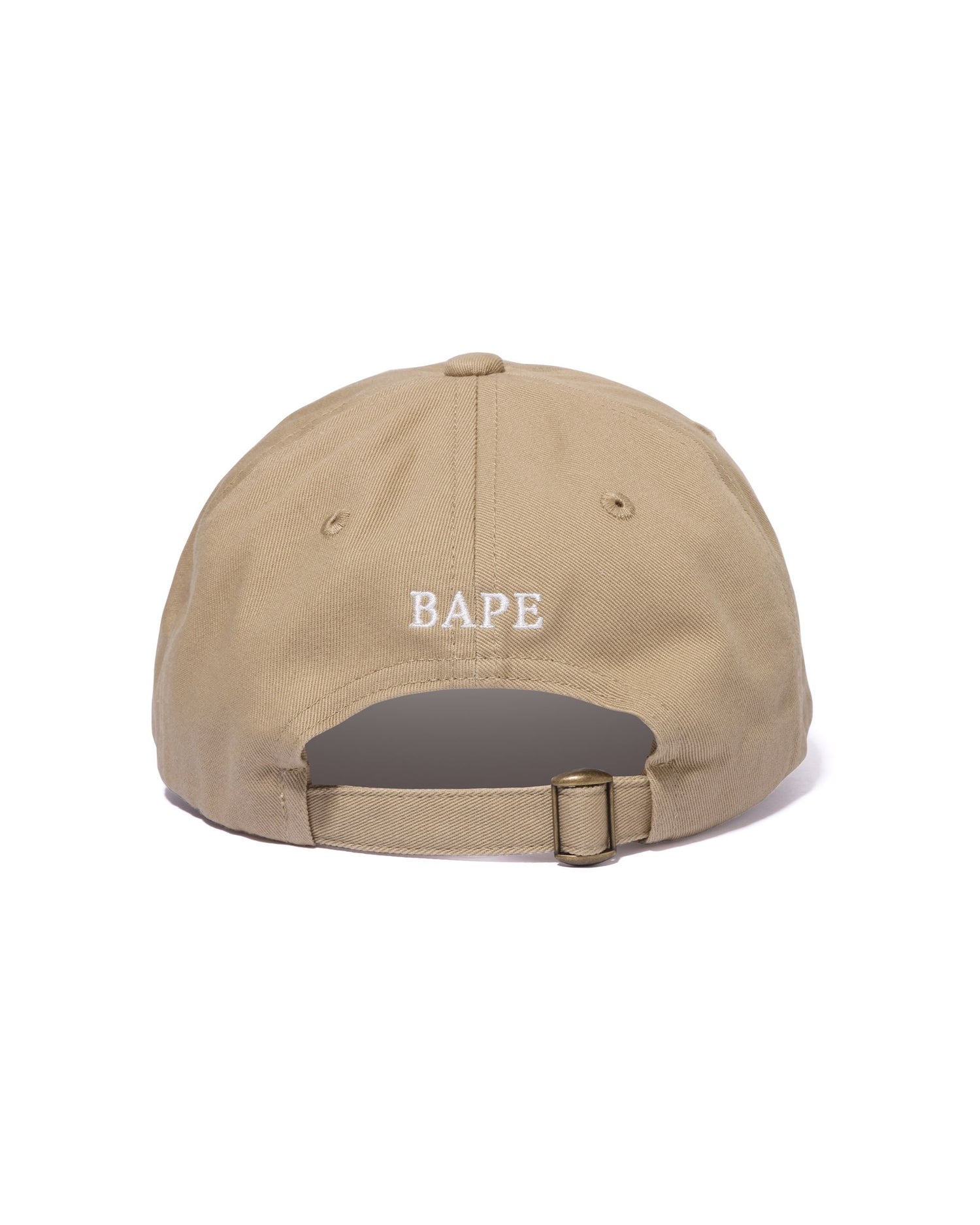 BAPE A Bathing Ape offers One Point Embroidered Panel Polo Cap Strap Dad Hat Olive