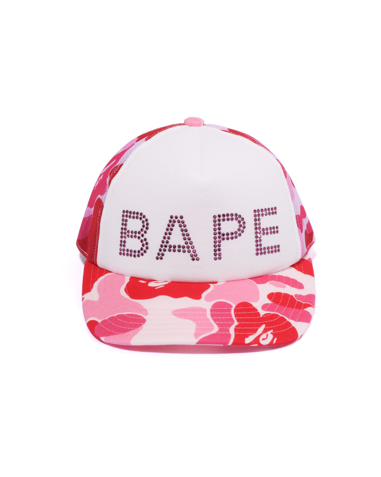 A BATHING APE® Abc Camo Crystal Stone Mesh Cap | Bape